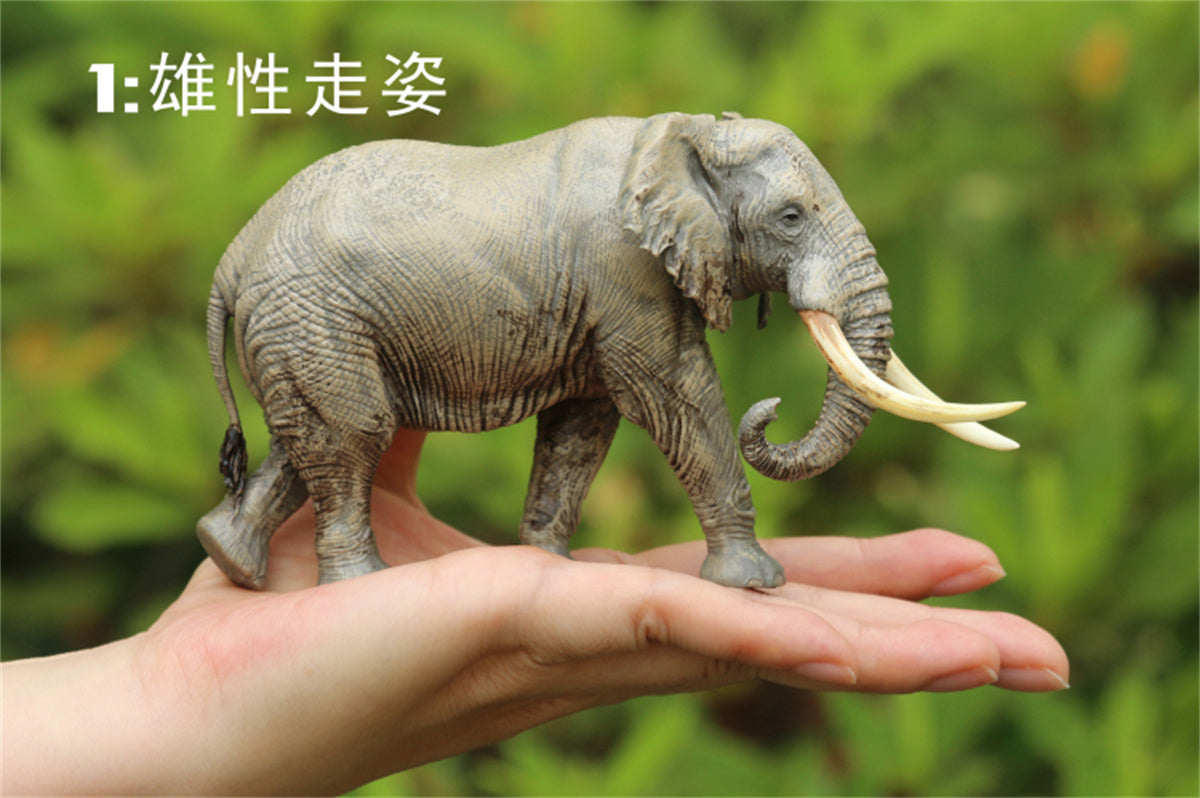 Dafei African Elephants Scene Model