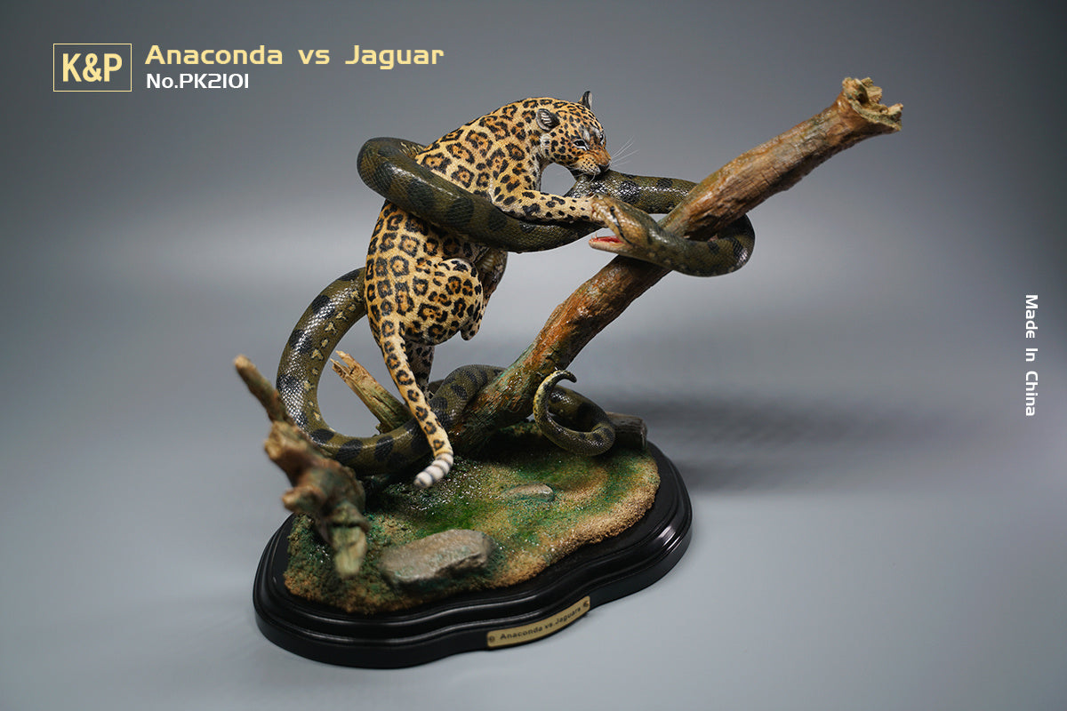 K&P 1/6 Anaconda VS Panthera onca Scene Statue