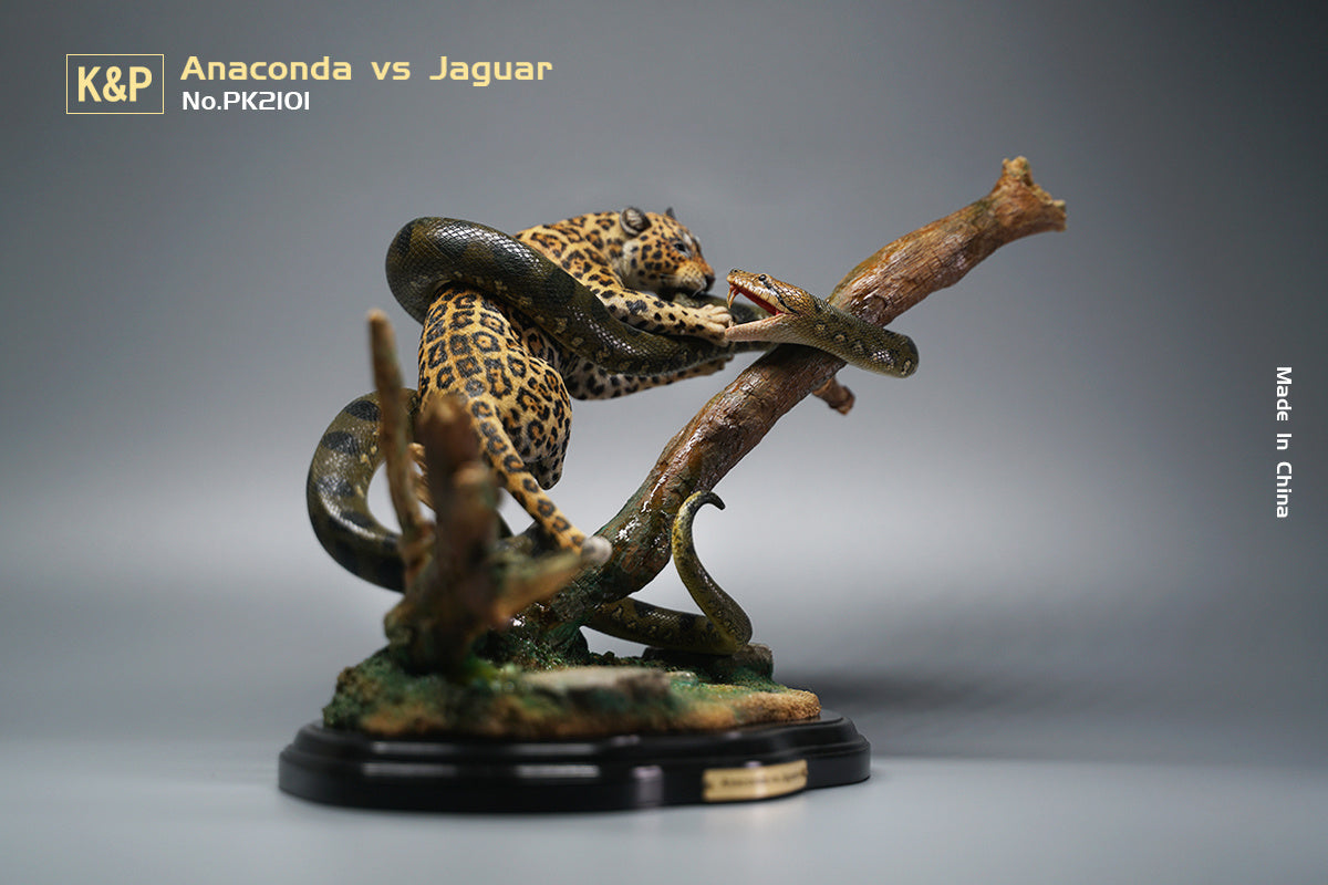 K&P 1/6 Anaconda VS Panthera onca Scene Statue