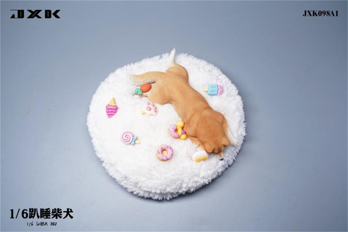 JXK 1/6 Sleeping Shiba Inu Model