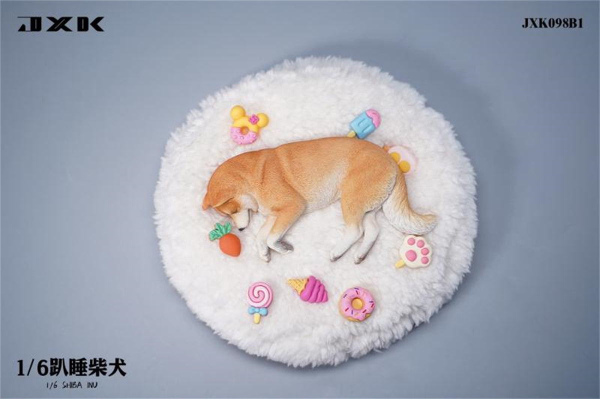 JXK 1/6 Sleeping Shiba Inu Model