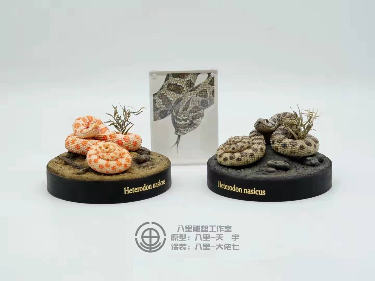 1:1 Scale Hognose Snake Statue