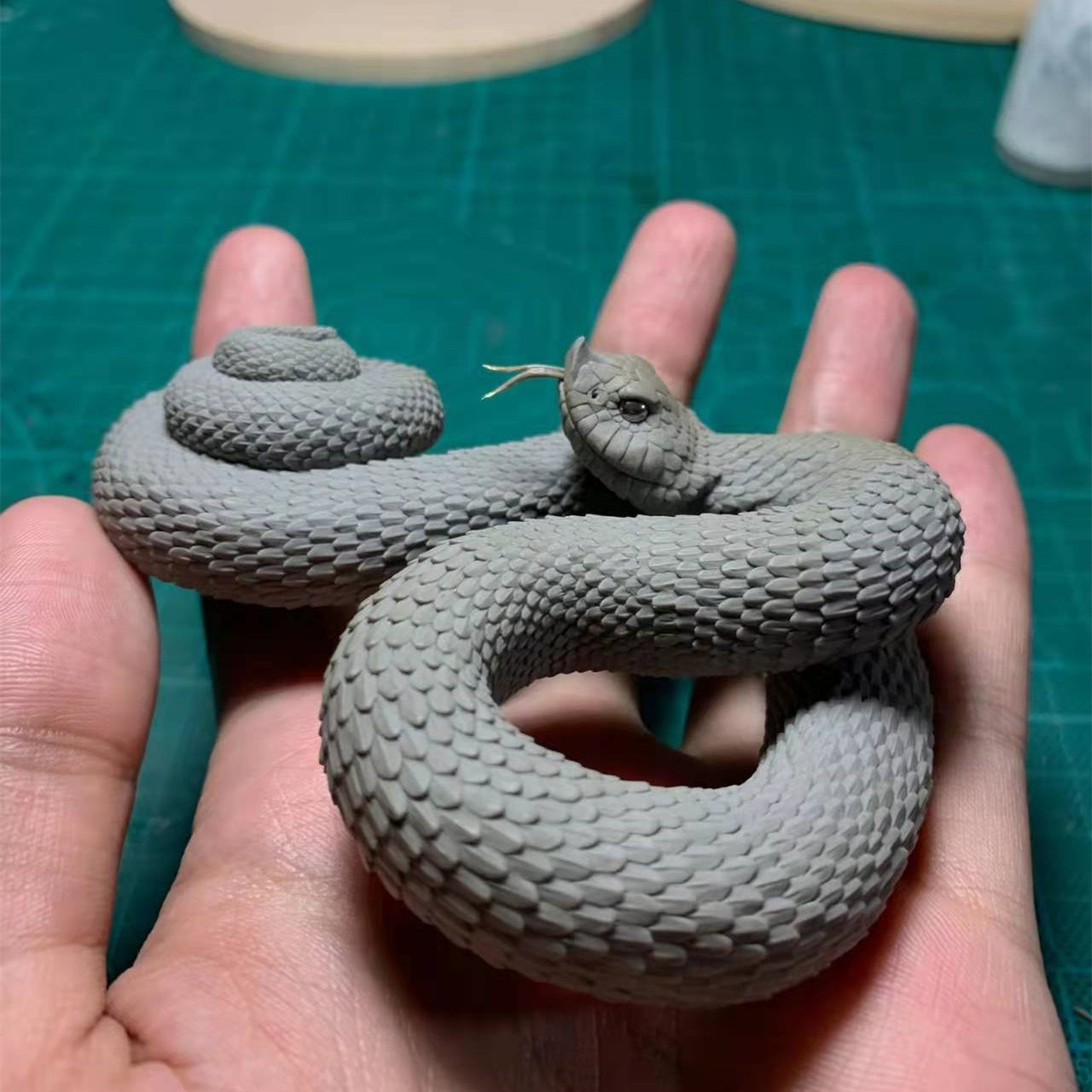 1:1 Scale Hognose Snake Statue