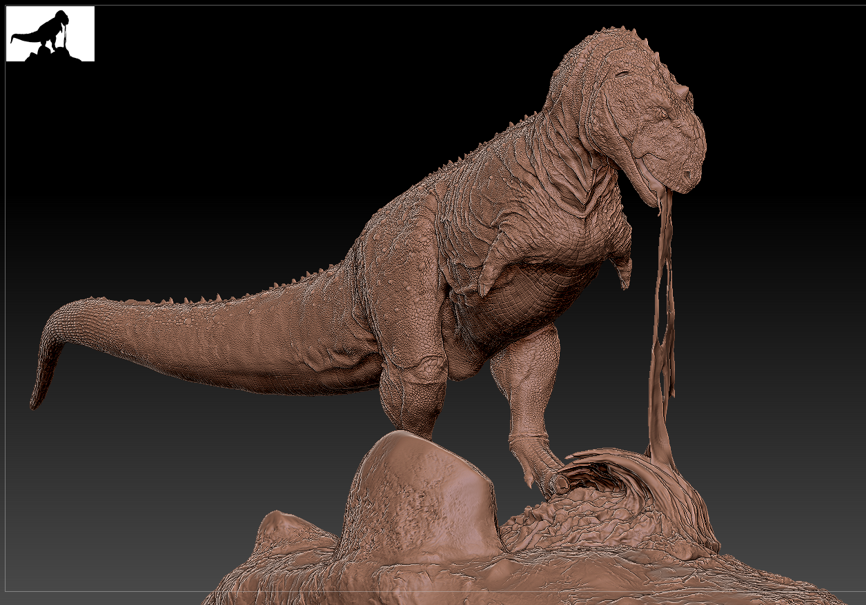 Yuppie Chen 1:20 Scale Majungasaurus Masiakasaurus Statue Unpainted Kit