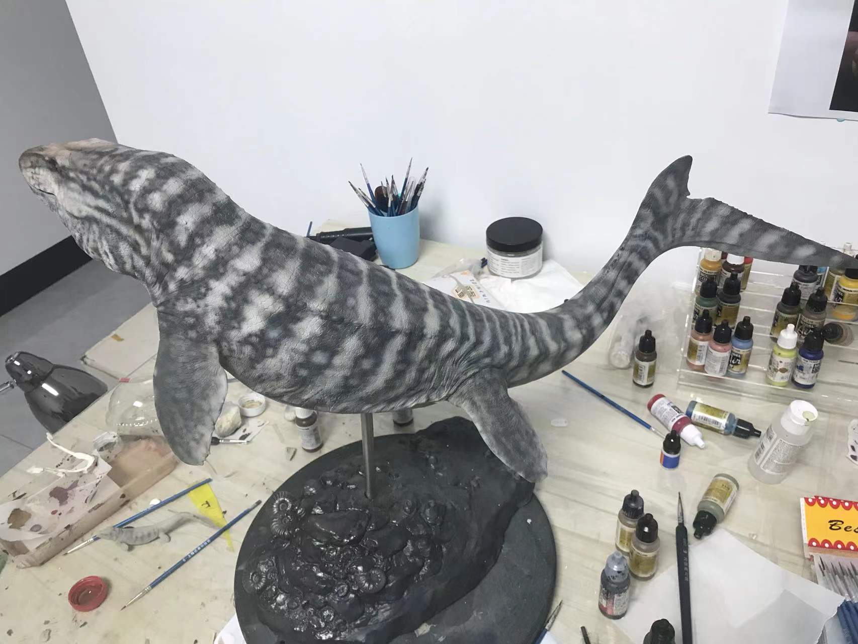 Cen DaoYi Studio 1:15 Scale Prognathodon Statue Unpainted Kit