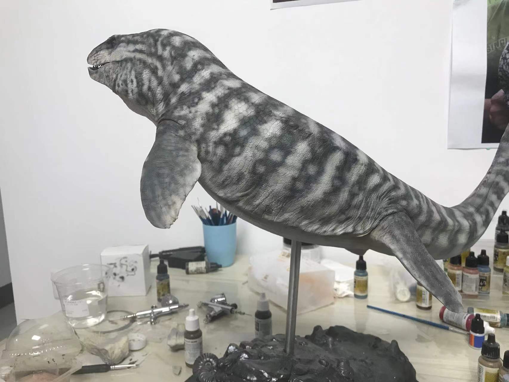 Cen DaoYi Studio 1:15 Scale Prognathodon Statue Unpainted Kit