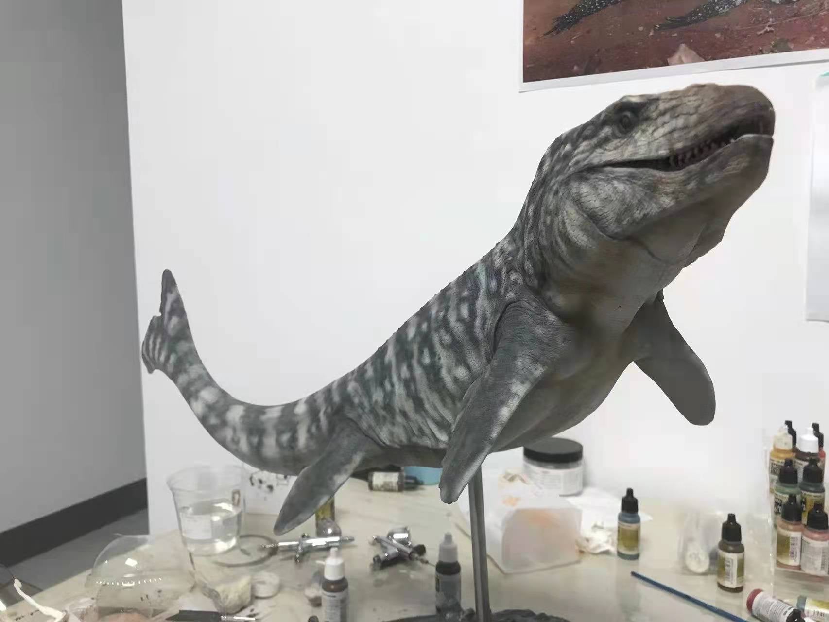 Cen DaoYi Studio 1:15 Scale Prognathodon Statue Unpainted Kit