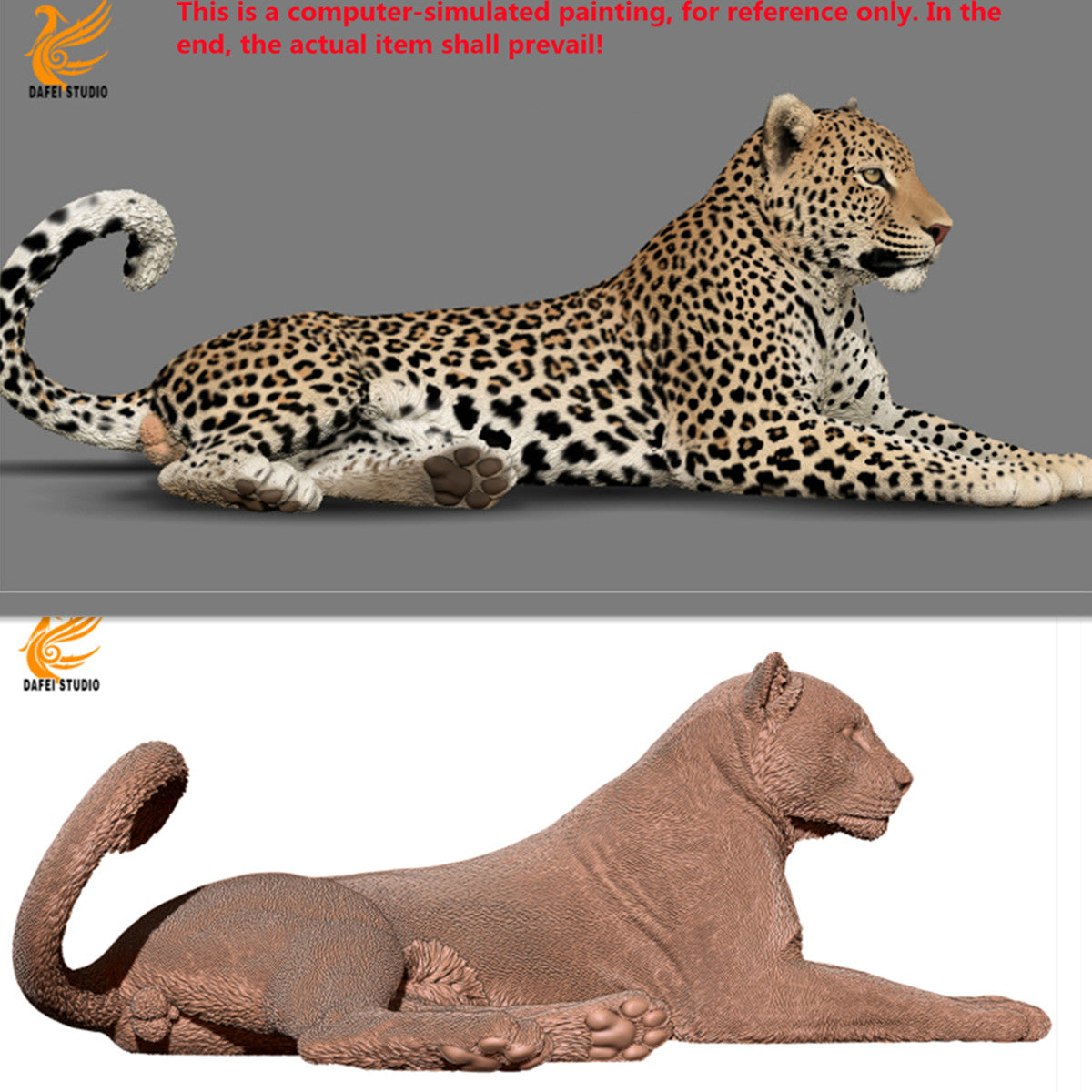 DAFEI African Leopard Statue