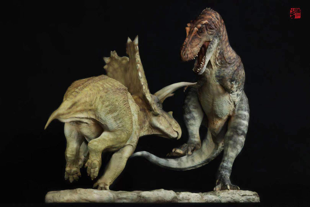 1/18 Daspletosaurus VS Titanoceratops Statue