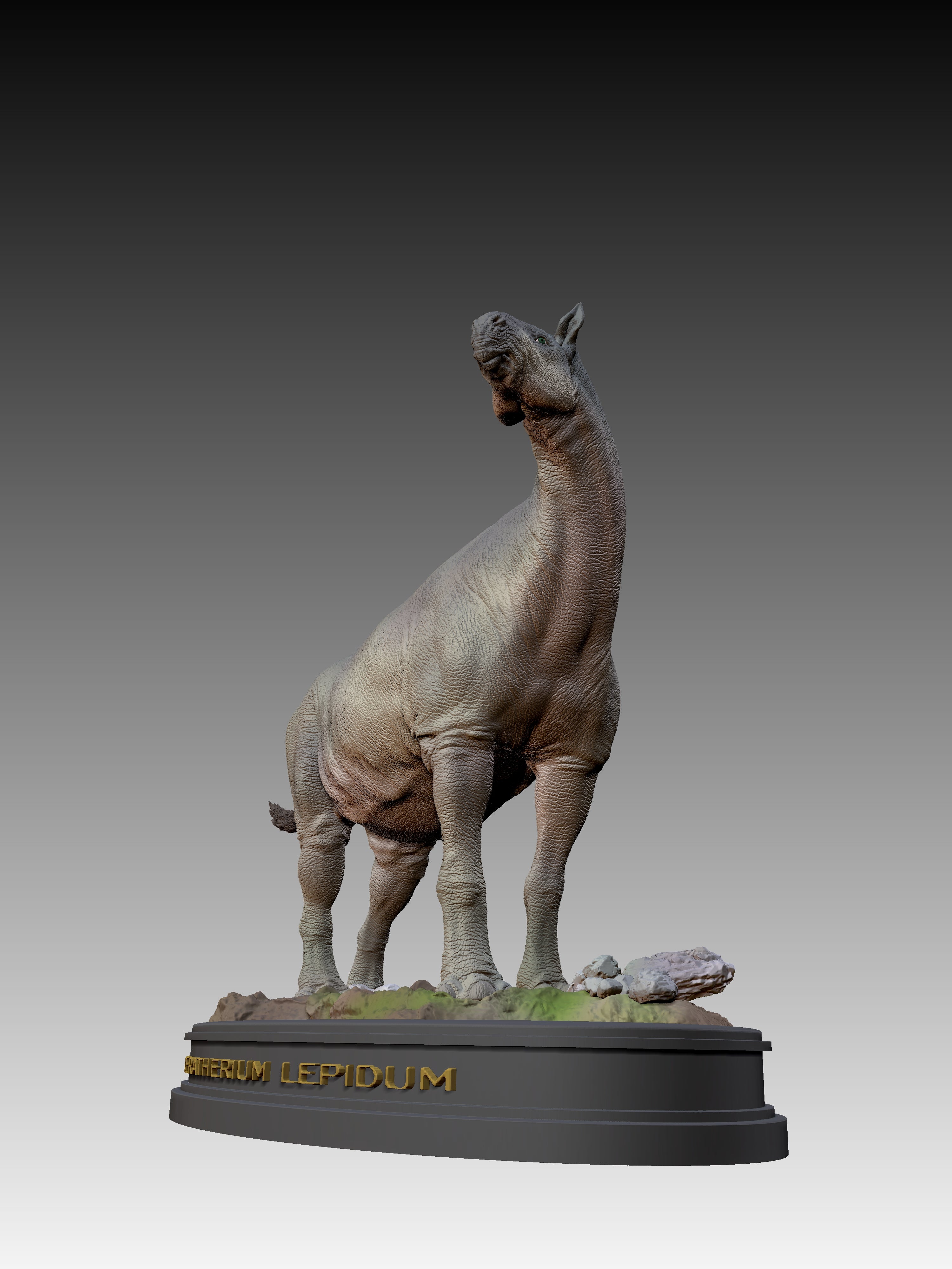 Paraceratherium lepidum Statue