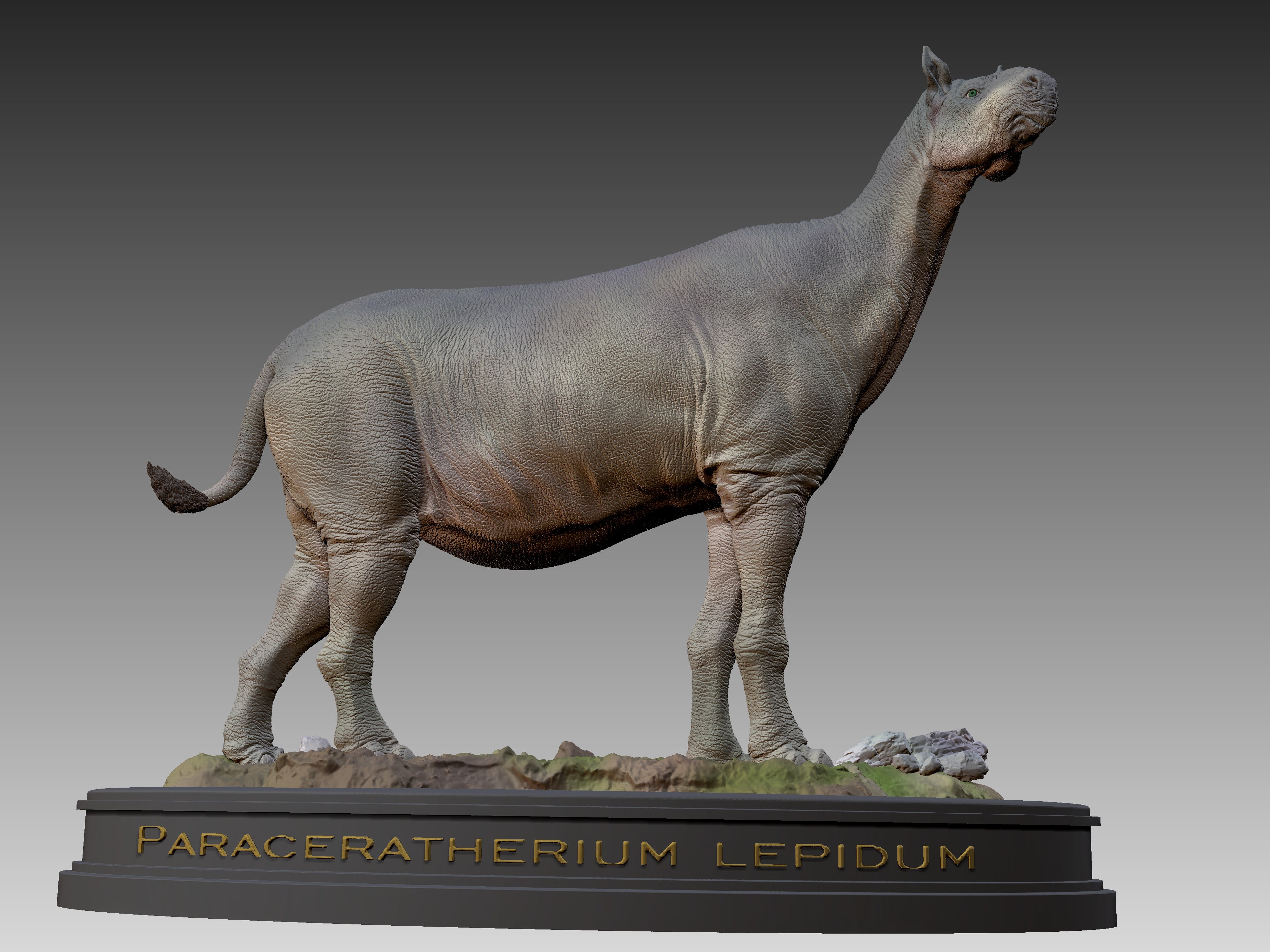 Paraceratherium lepidum Statue