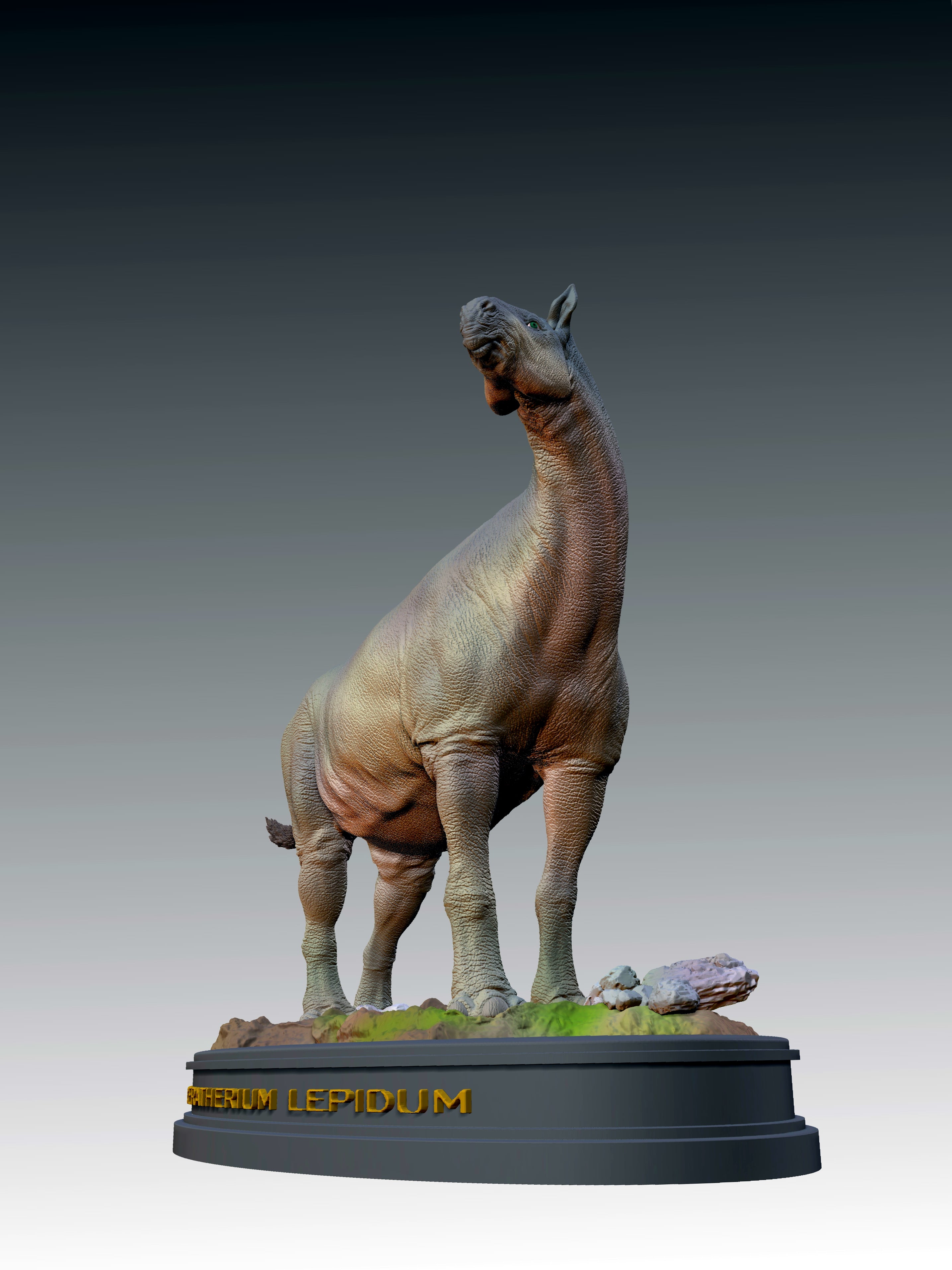 Paraceratherium lepidum Statue