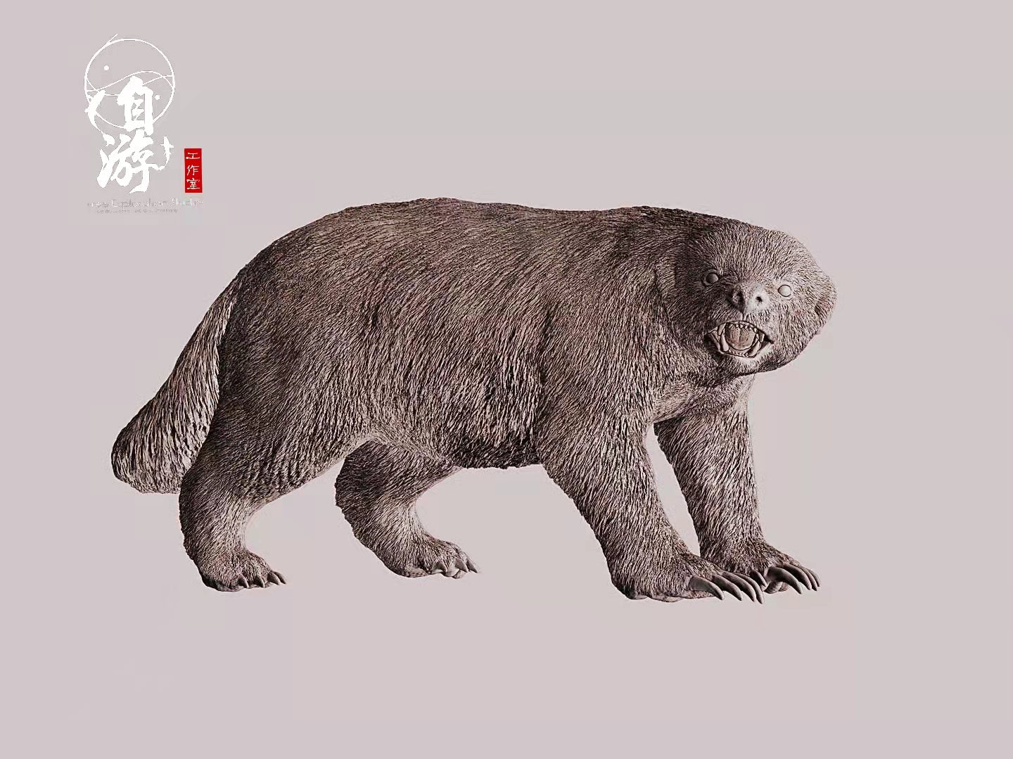 1:10 Scale Mellivora capensis Model