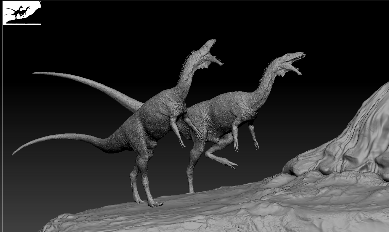 Yuppie Chen 1:20 Scale Majungasaurus Masiakasaurus Statue Unpainted Kit