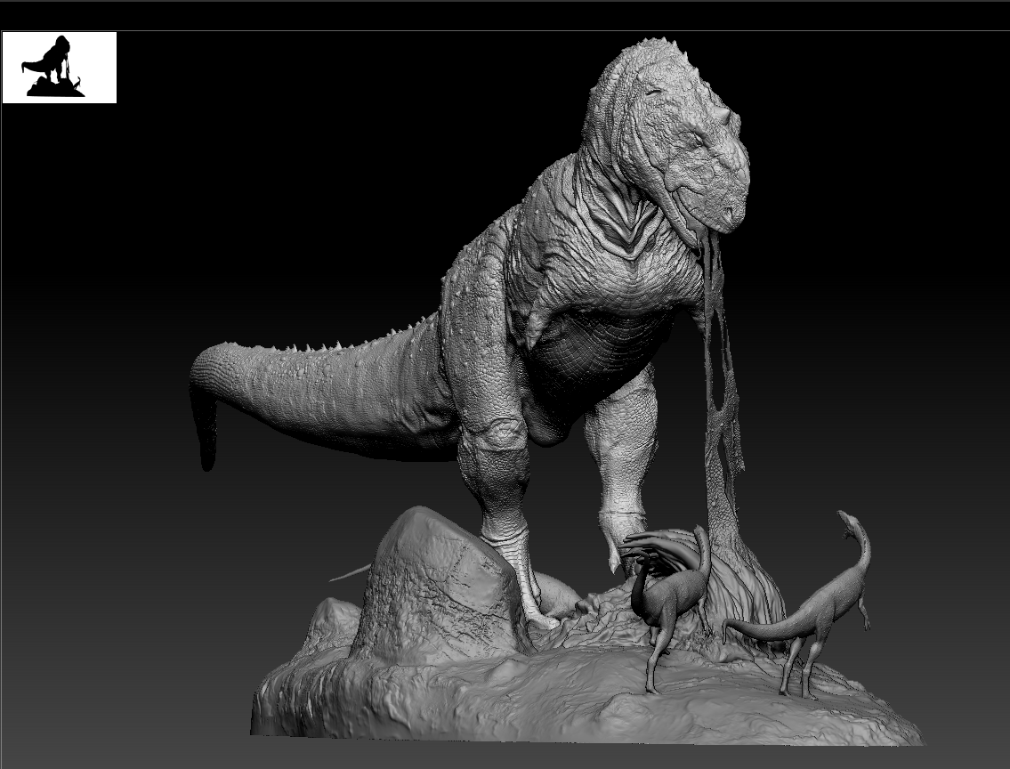 Yuppie Chen 1:20 Scale Majungasaurus Masiakasaurus Statue Unpainted Kit
