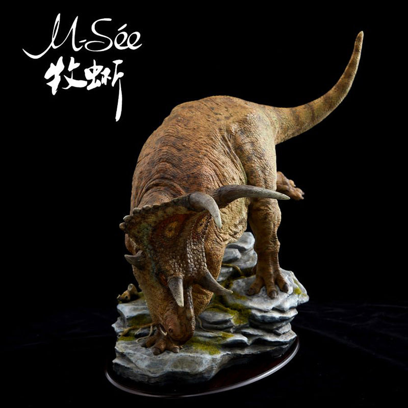 MuSee 1/10 Scale Lythronax argestes VS Diabloceratops Scene Statue