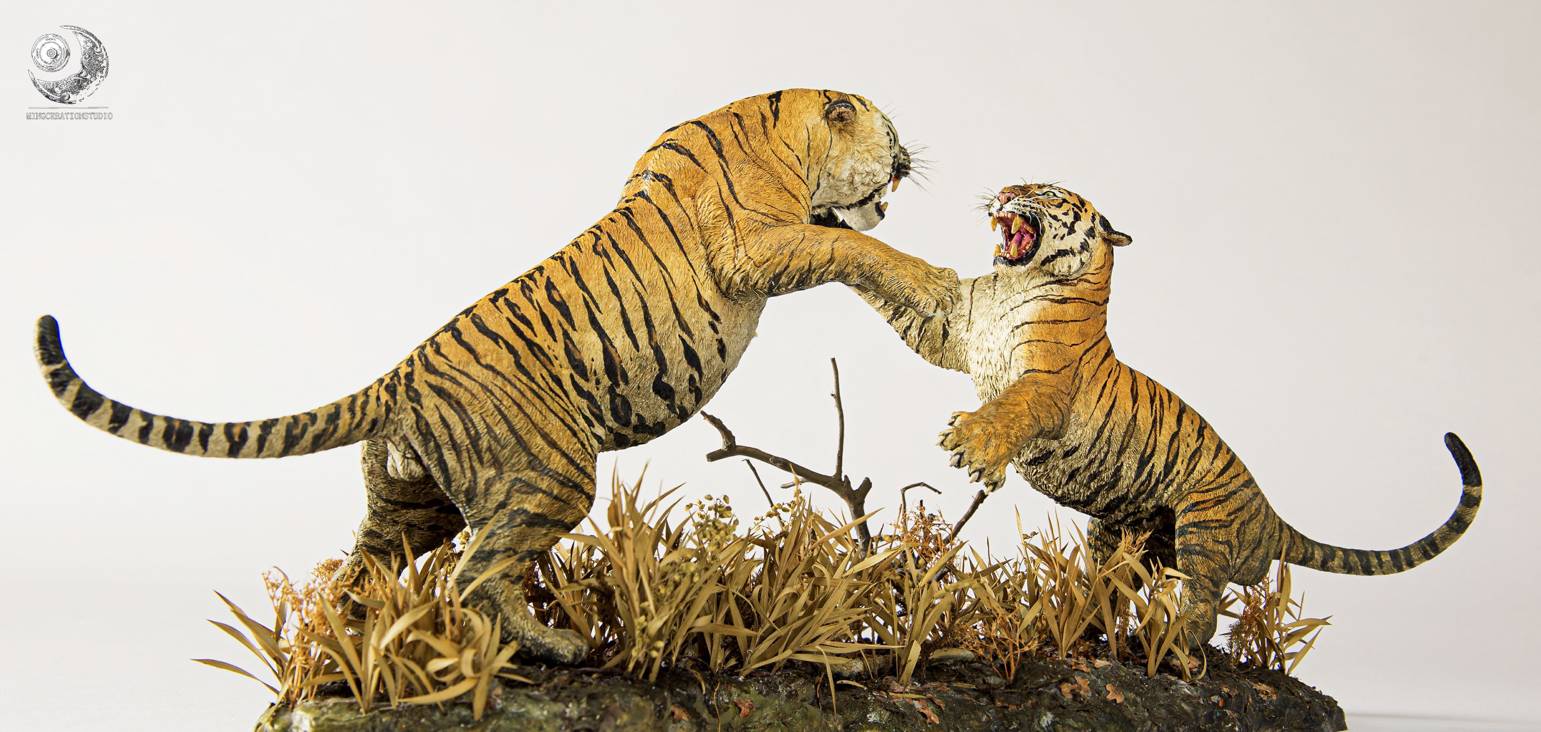 1:15 Barka VS Charger Tiger King Scene Model
