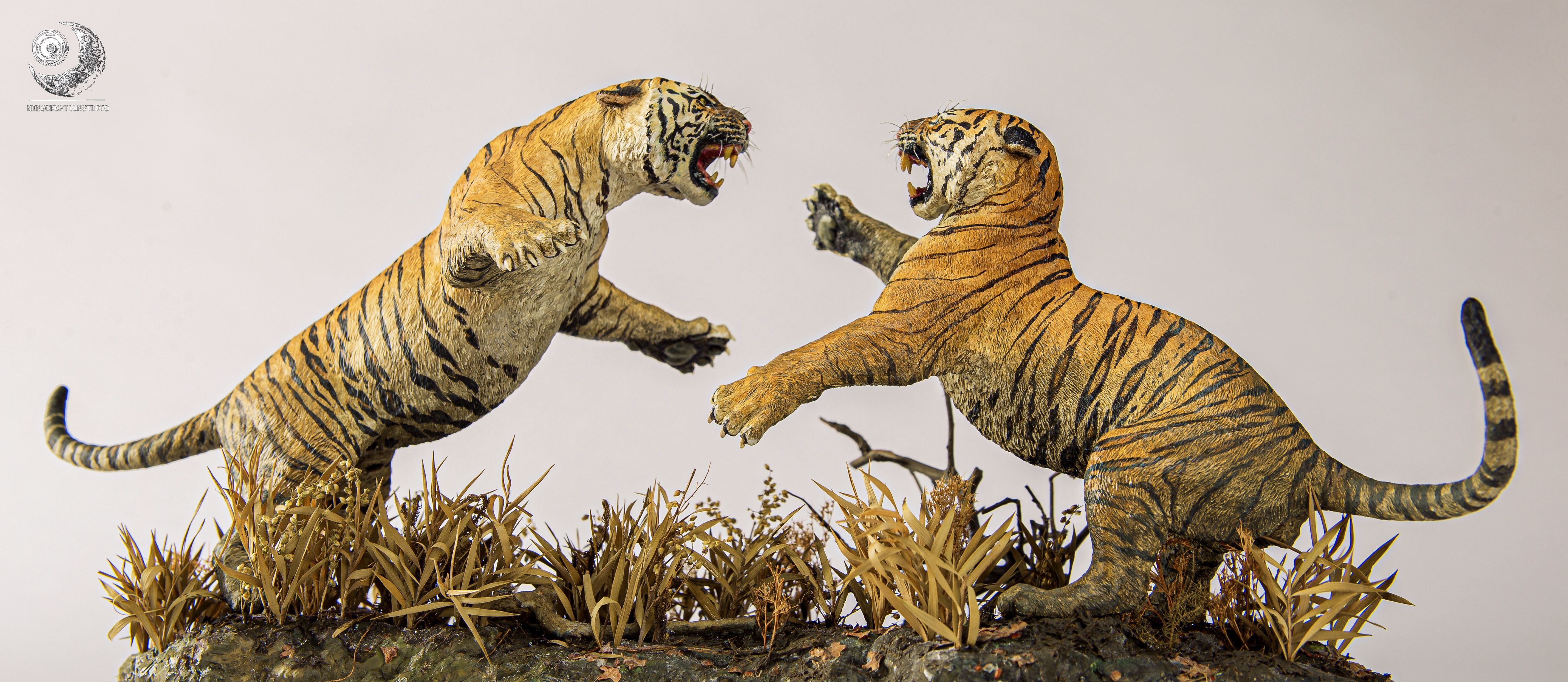 1:15 Barka VS Charger Tiger King Scene Model