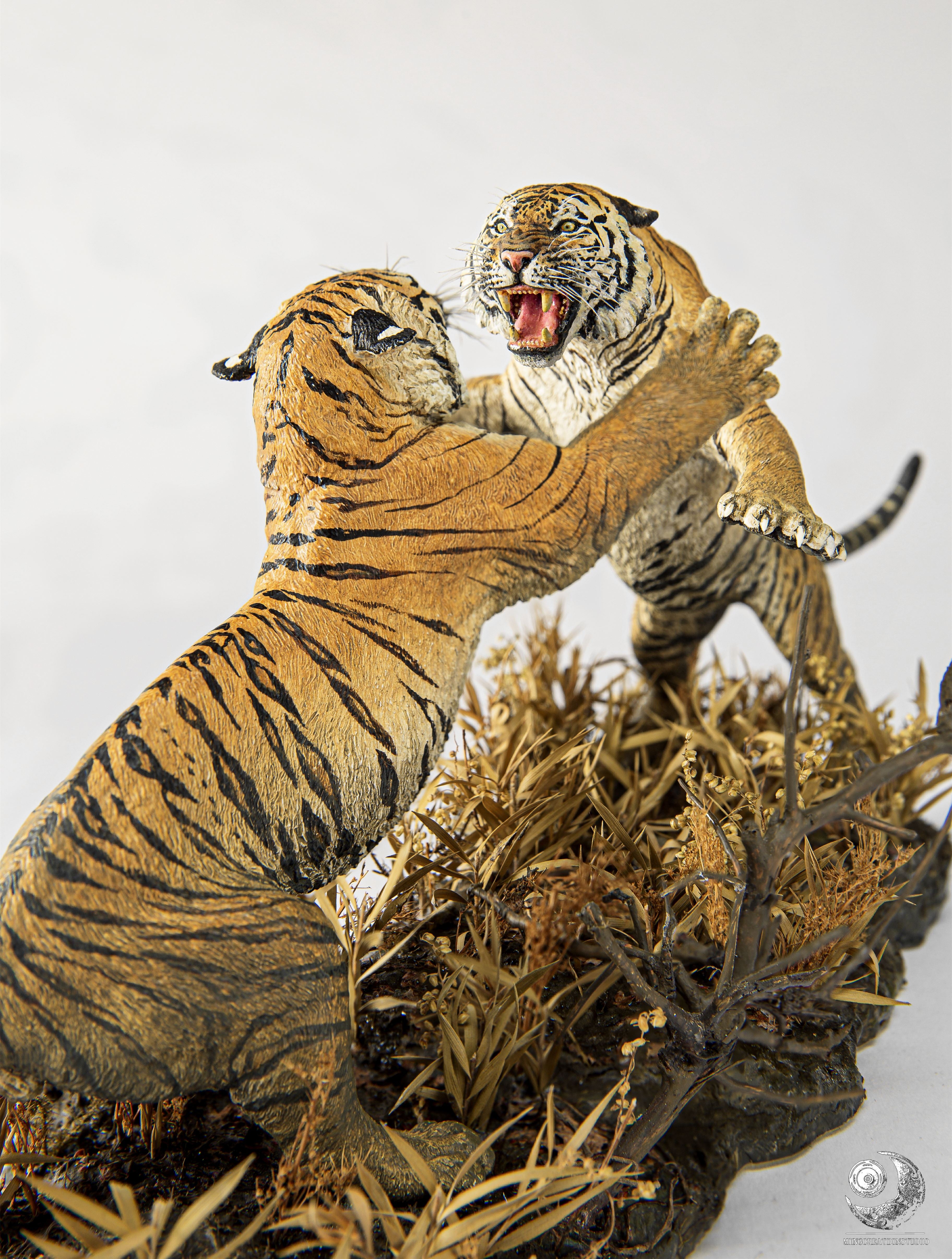 1:15 Barka VS Charger Tiger King Scene Model