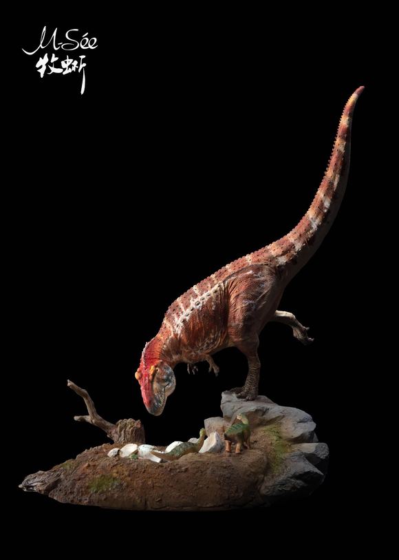 MuSee 1/35 Mapusaurus Prey Argentinosaurus Cub Scene Statue