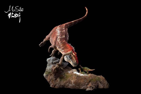 MuSee 1/35 Mapusaurus Prey Argentinosaurus Cub Scene Statue