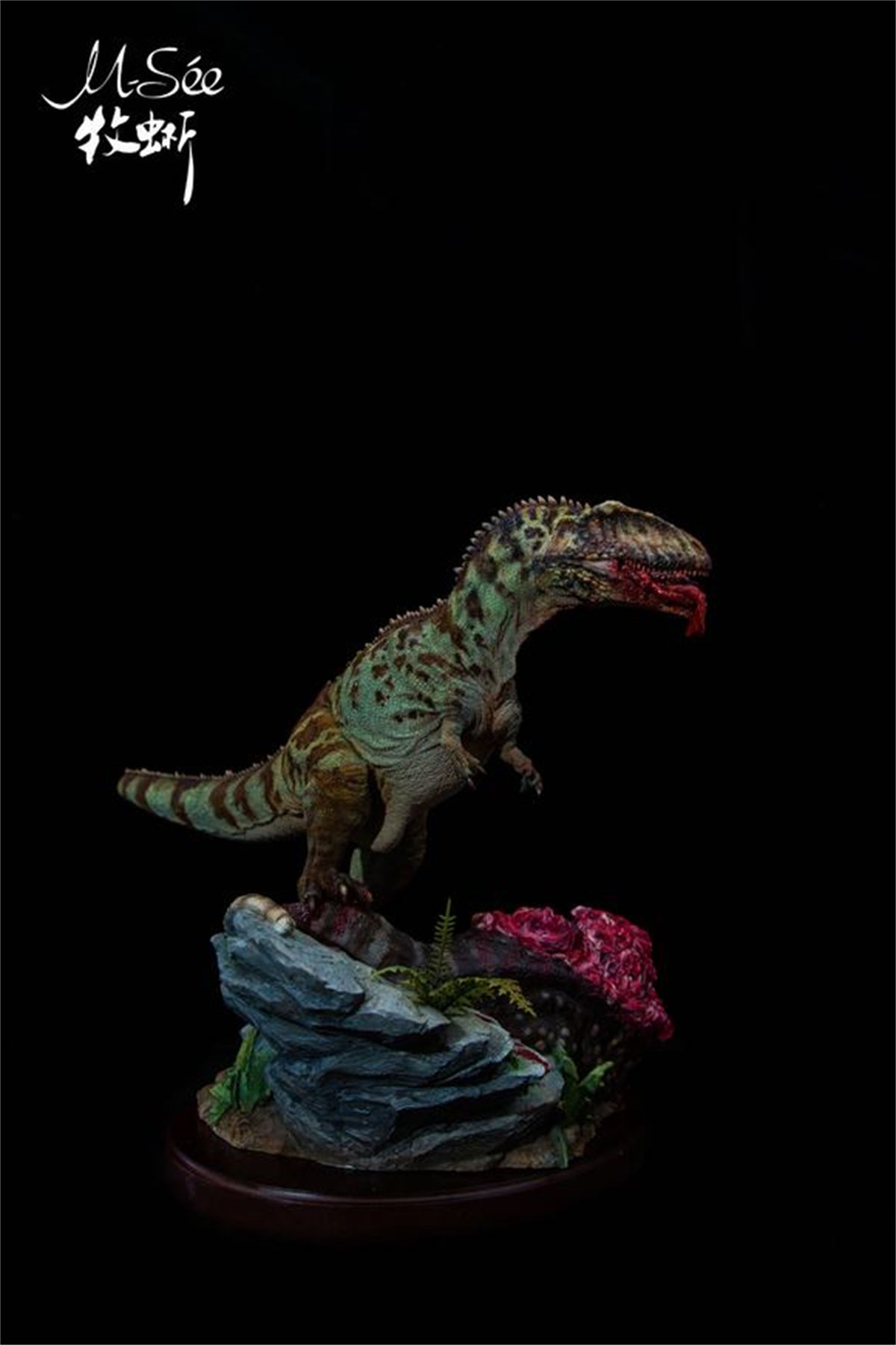 MuSee 1/35 Giganotosaurus Prey Andesaurus Scene Statue
