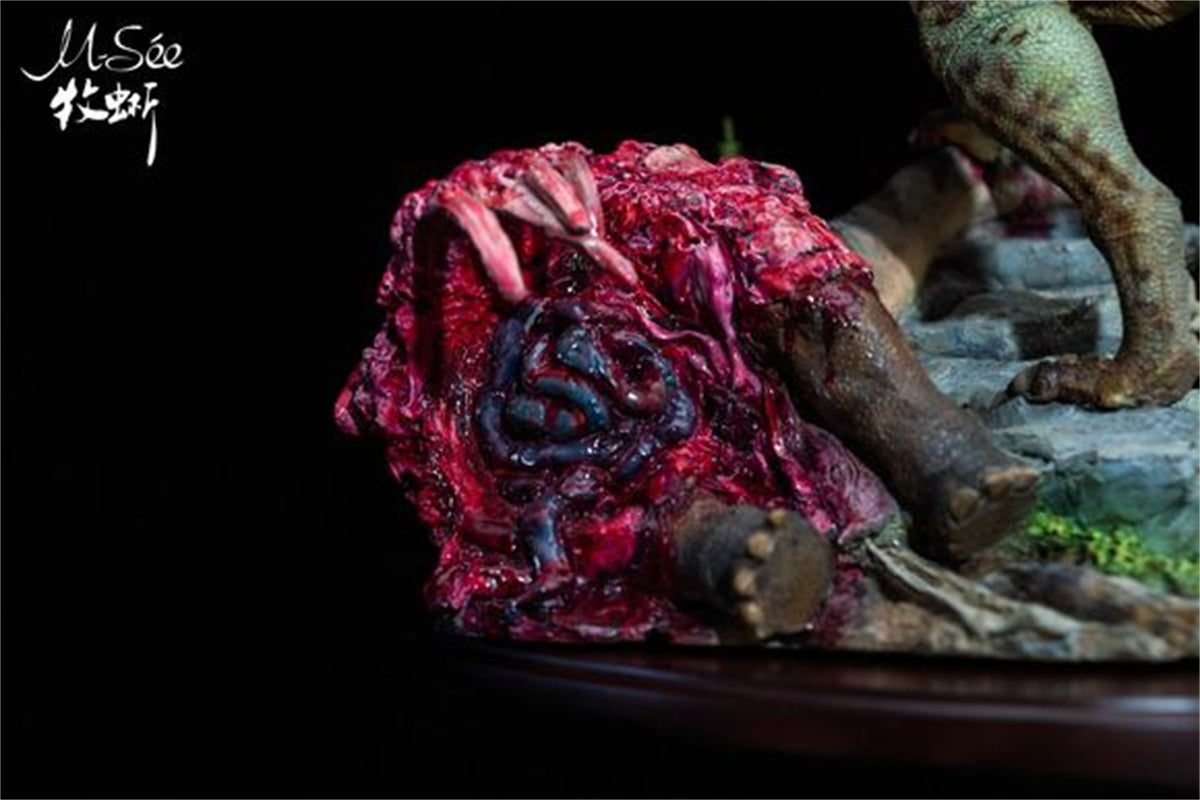 MuSee 1/35 Giganotosaurus Prey Andesaurus Scene Statue