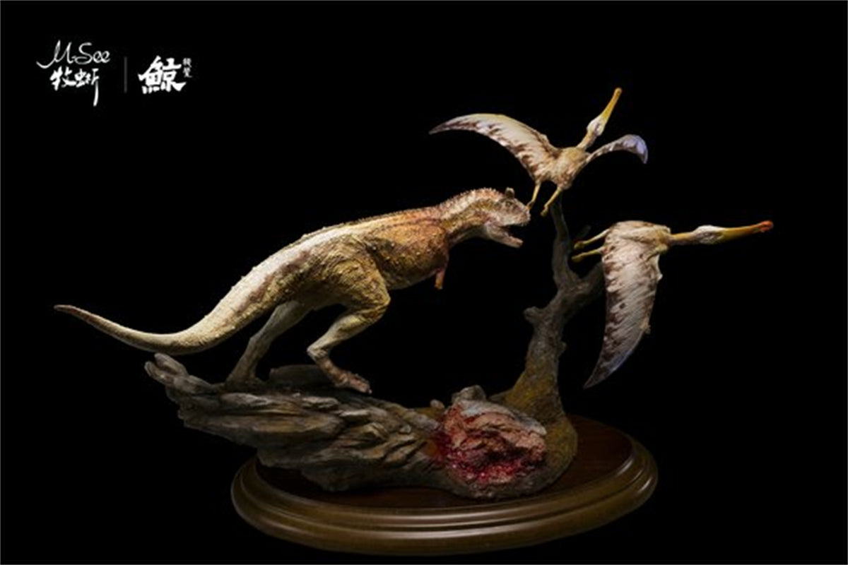 MuSee 1/35 Carnotaurus Pterosaur Scene Statue