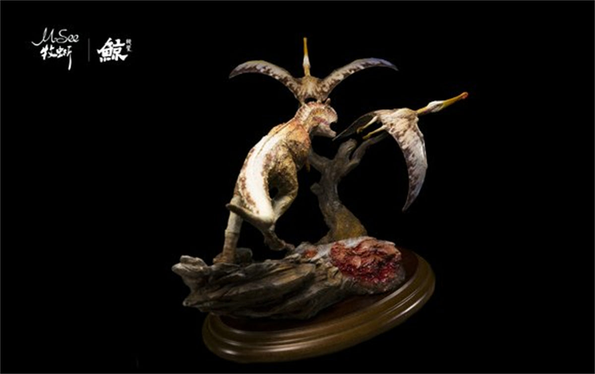 MuSee 1/35 Carnotaurus Pterosaur Scene Statue