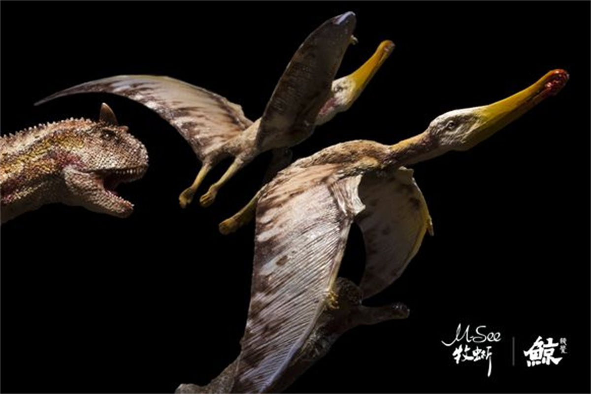MuSee 1/35 Carnotaurus Pterosaur Scene Statue