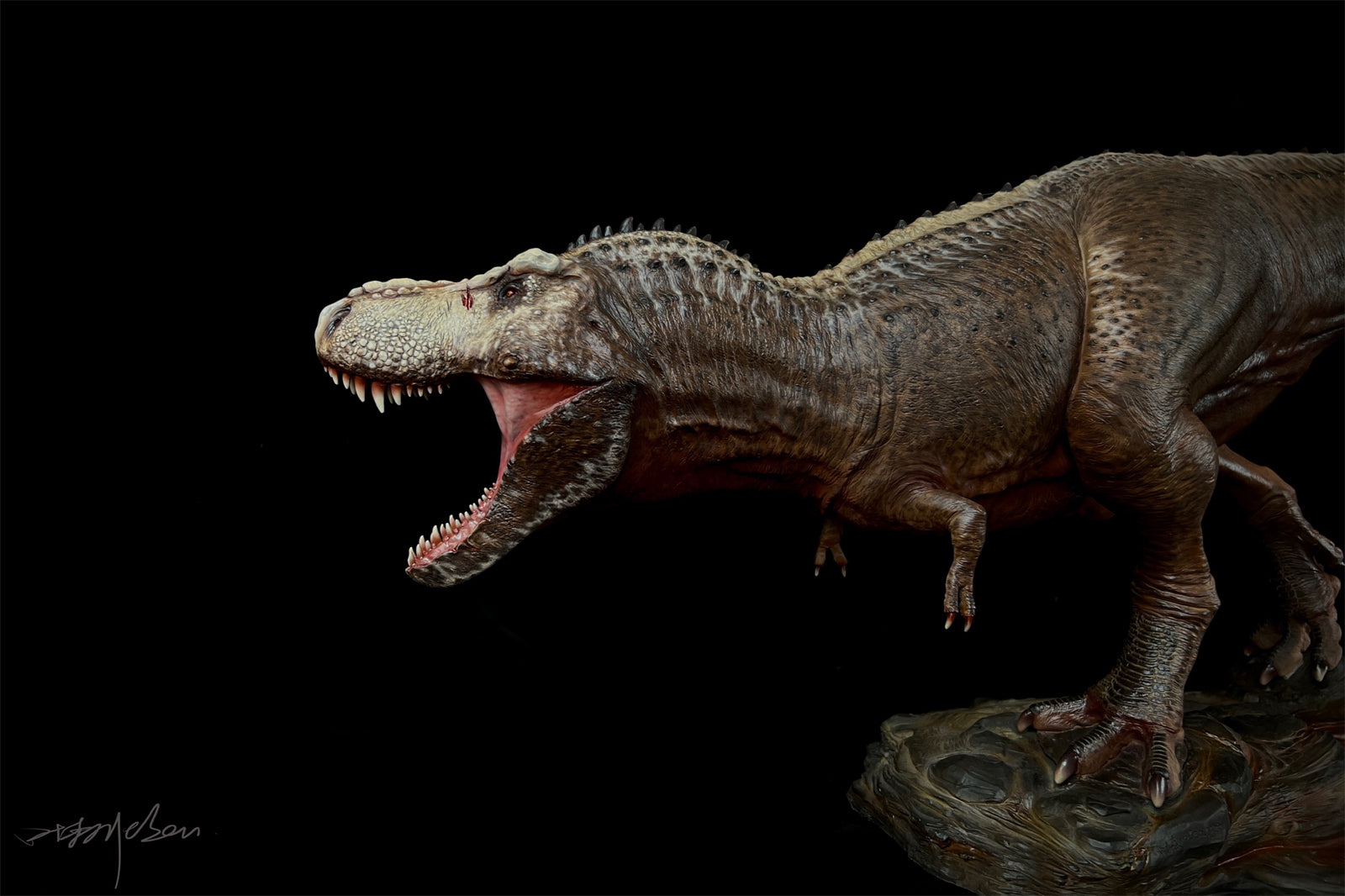 1/18 Tyrannosaurus Rex Rambo Scene Statue