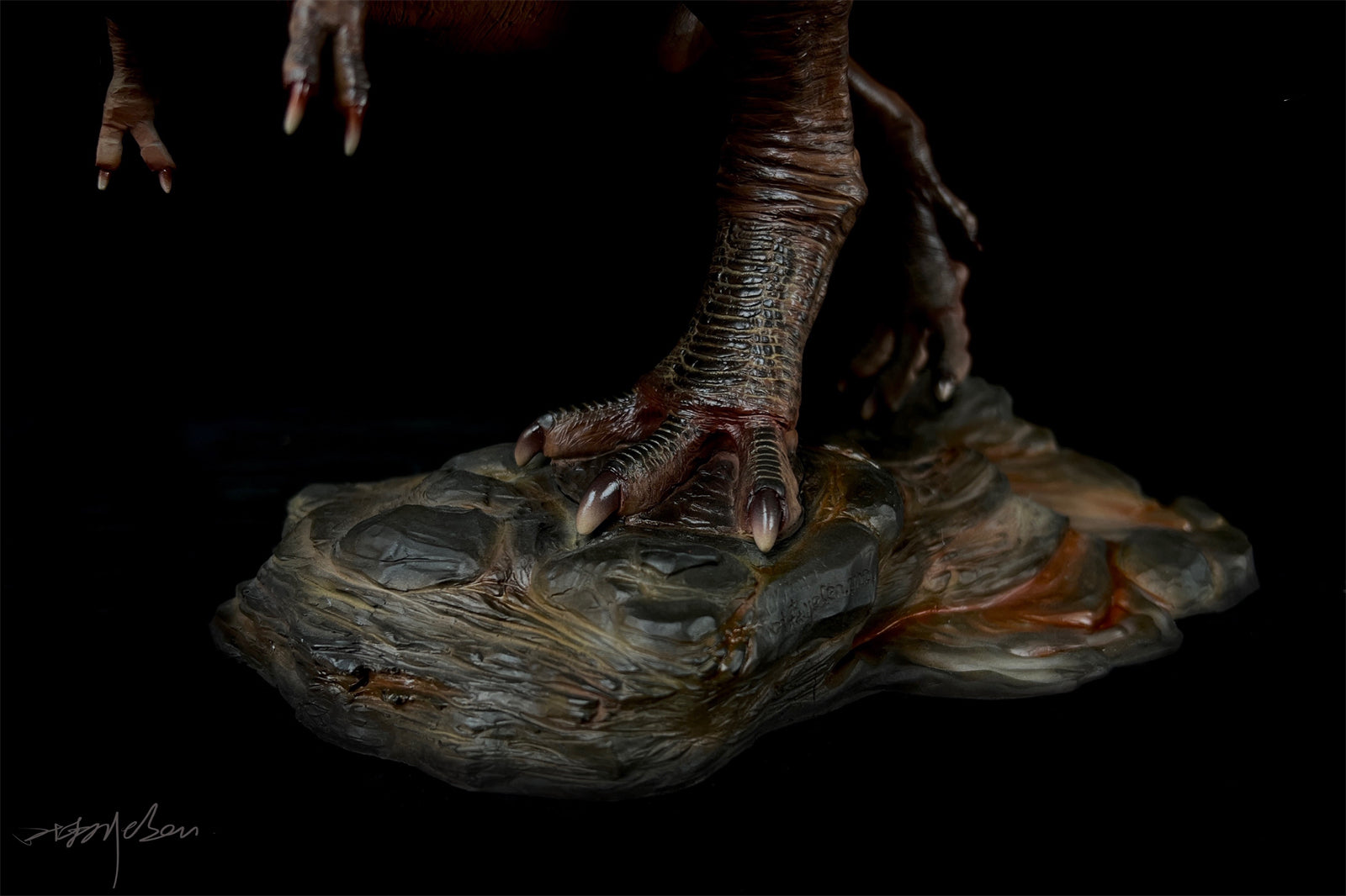 1/18 Tyrannosaurus Rex Rambo Scene Statue