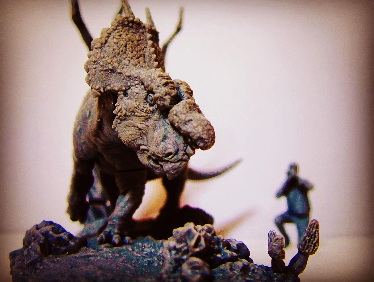 Achelousaurus Scene Model Kit