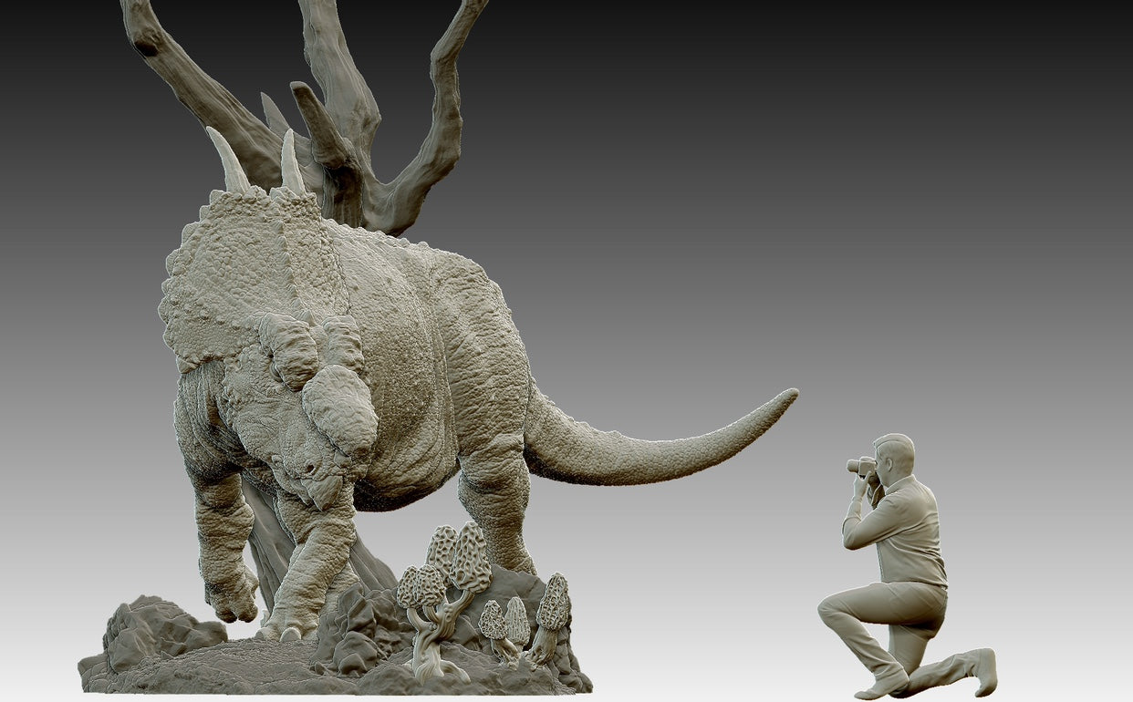 Achelousaurus Scene Model Kit