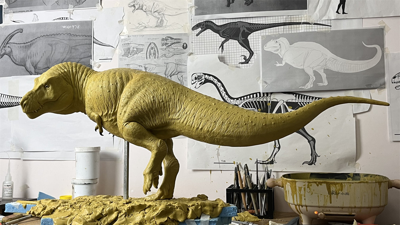 1:15 Scale Tyrannosaurus Rex Scene Model
