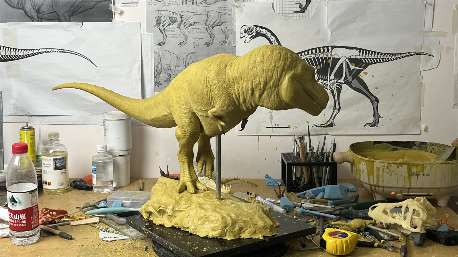 1:15 Scale Tyrannosaurus Rex Scene Model
