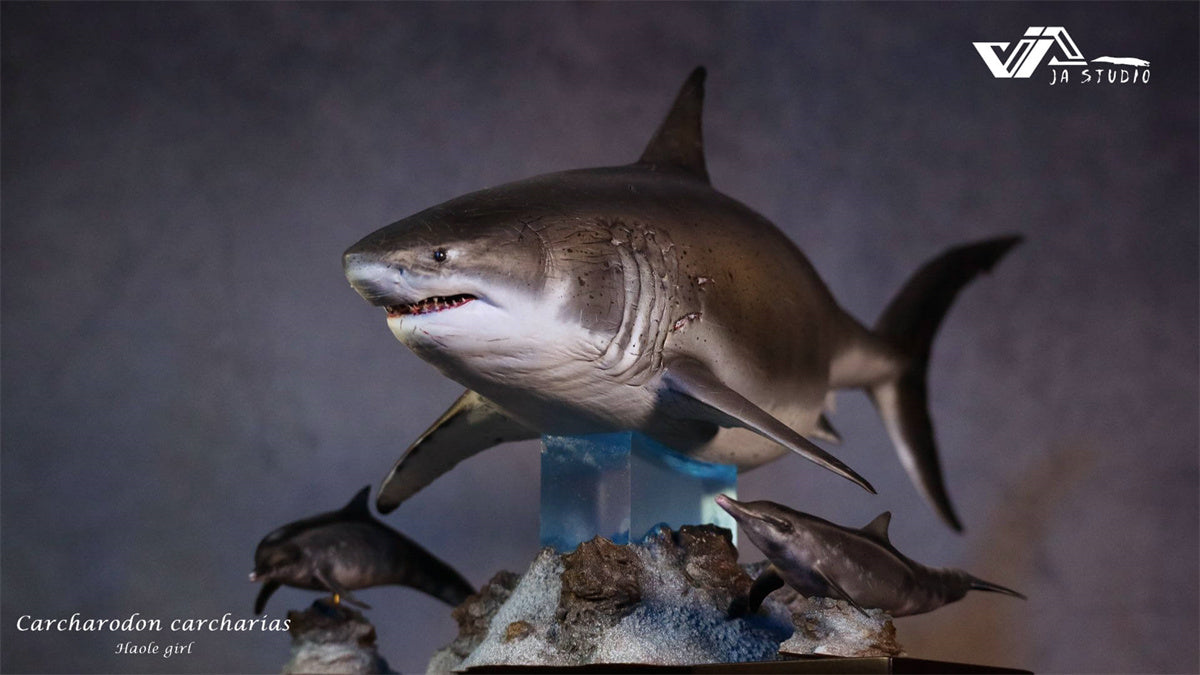 JA Studio Great White Shark Hoole Girl Statue