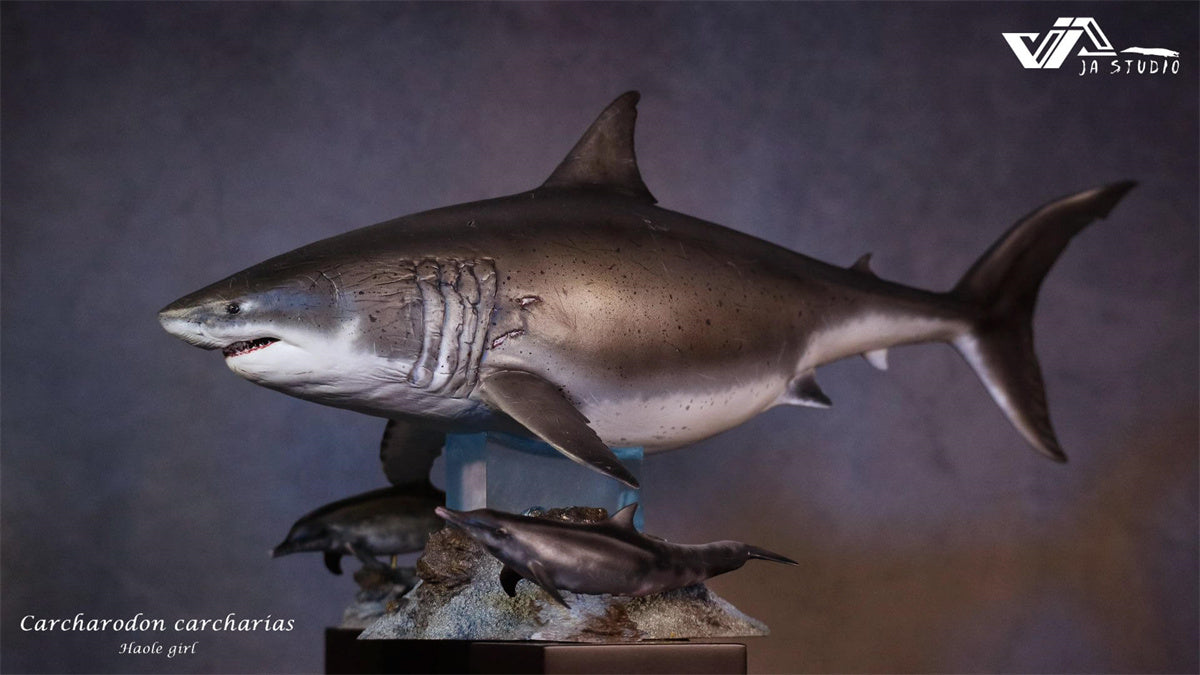 JA Studio Great White Shark Hoole Girl Statue