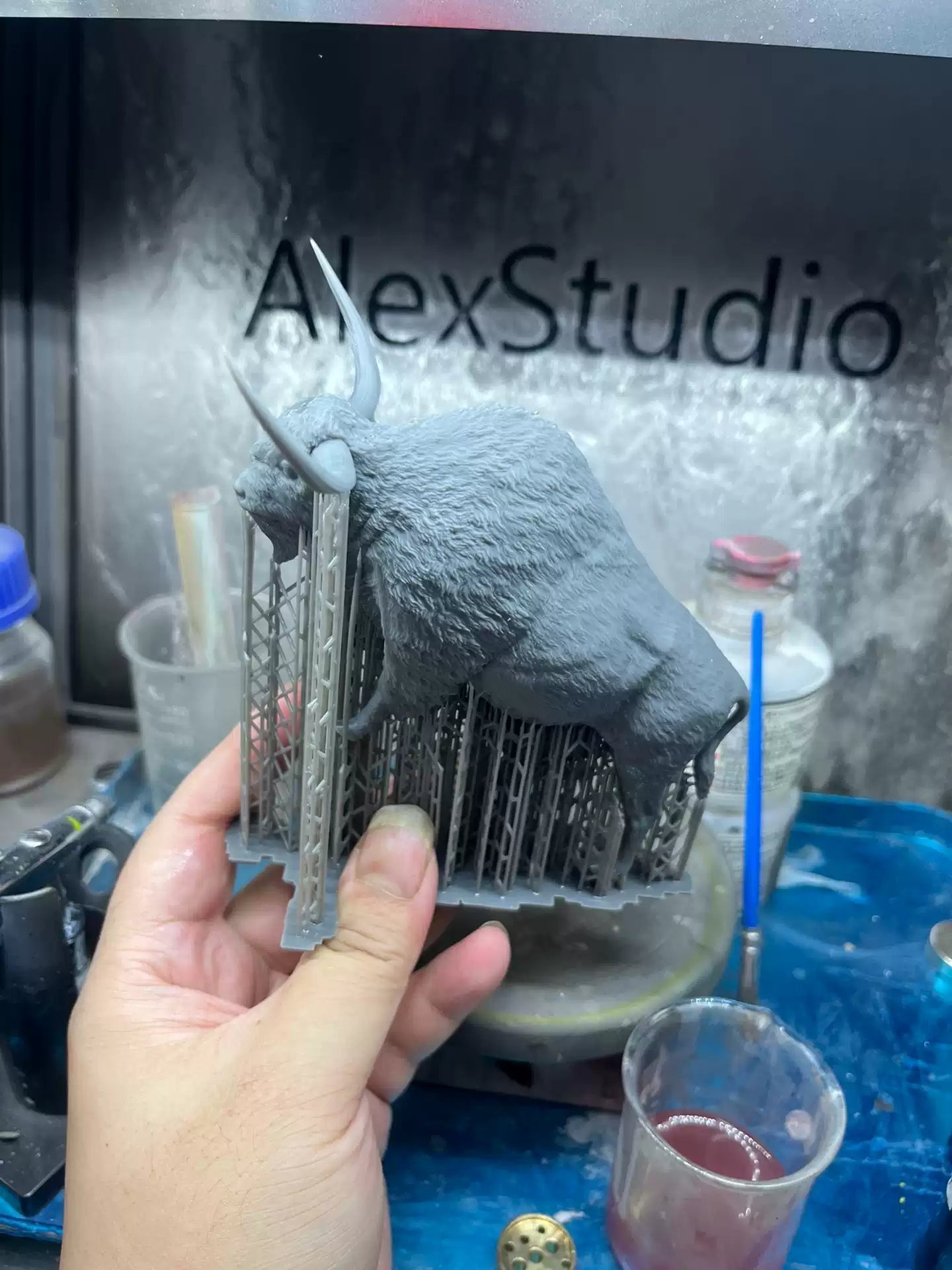 Alex Studio Bison latifrons Model