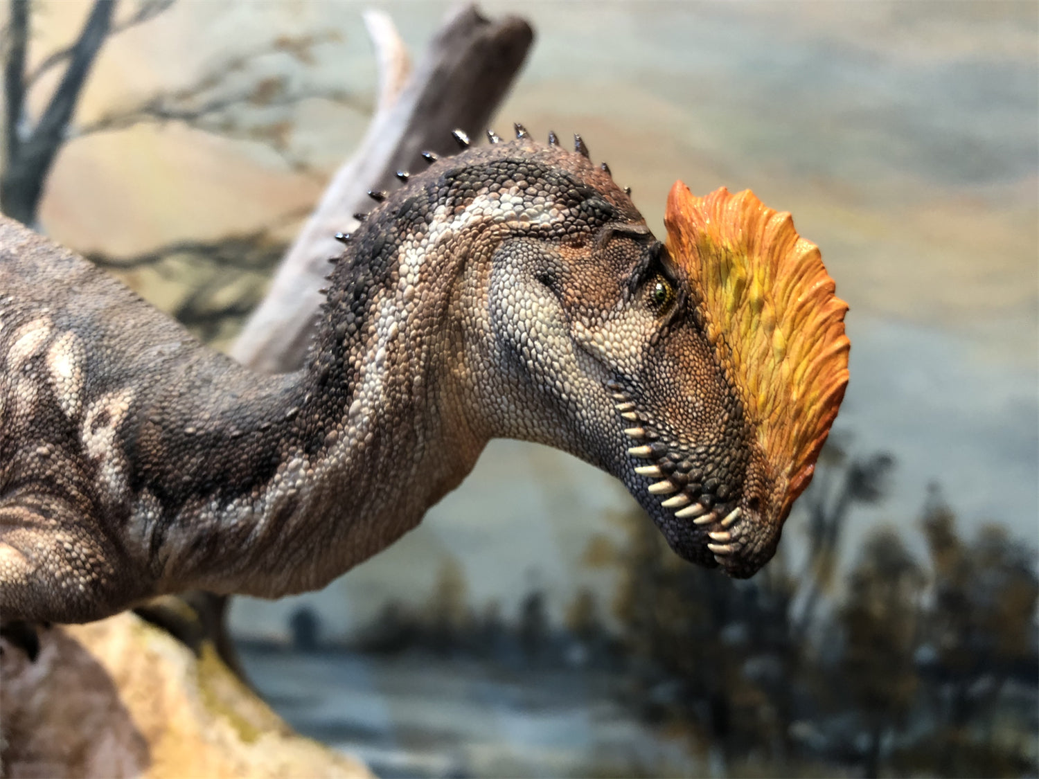 LINGHU ART STUDIO Dilophosaurus Scene Model Kit