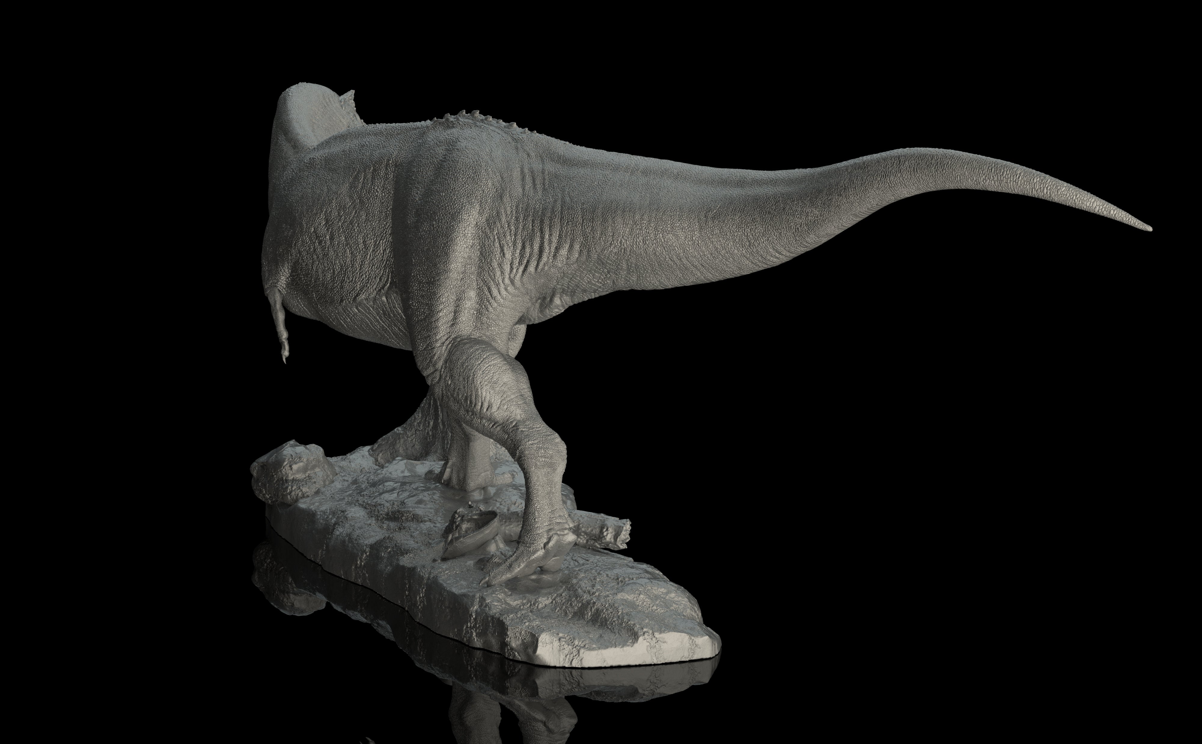 Atr of Seeker Studio Tyrannosaurus Rex Osborn Scene Statue Kit