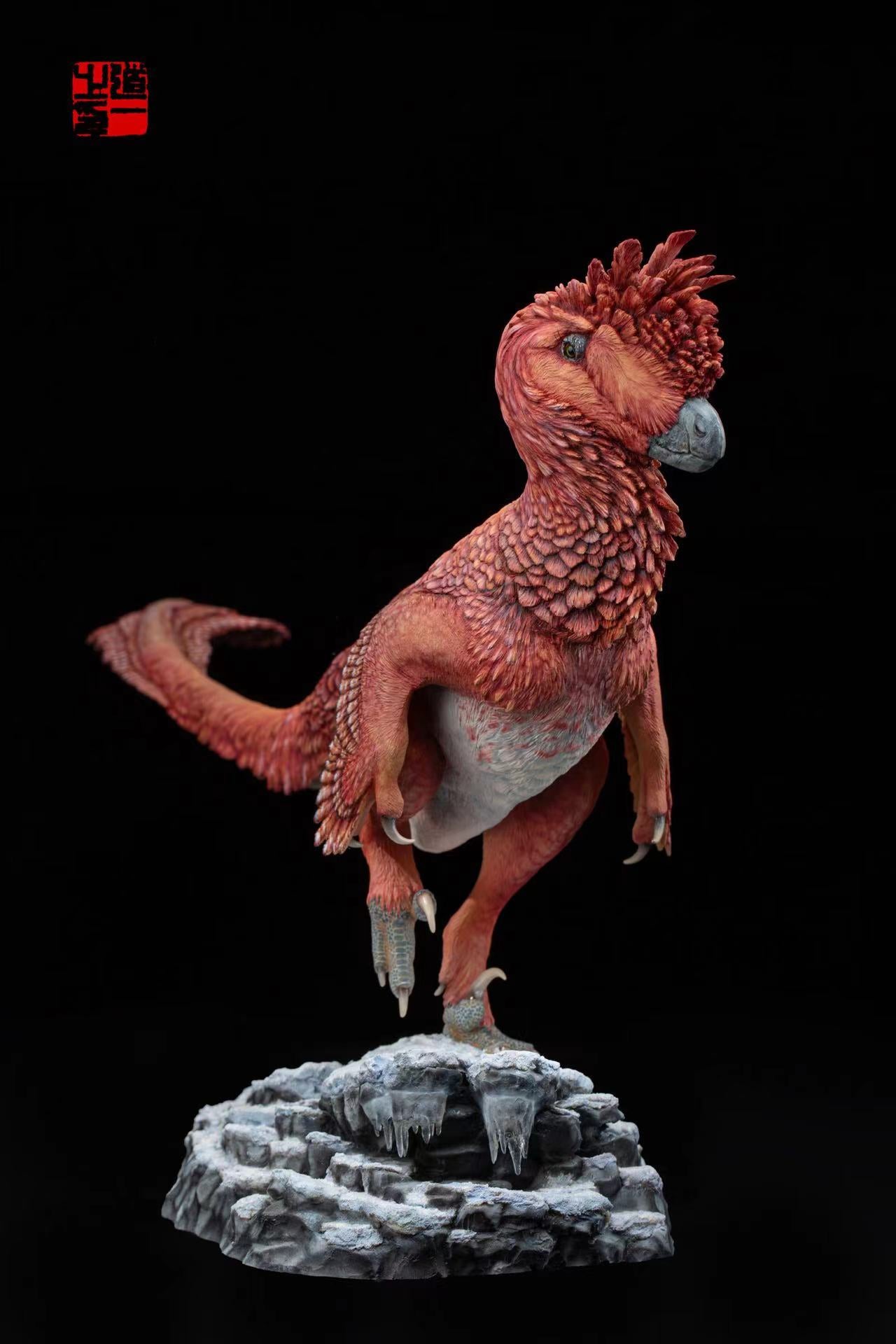 Cen DaoYi Studio 1:3 Scale Linheraptor exquisitus Ethnic Group Scene Statue Model Kit