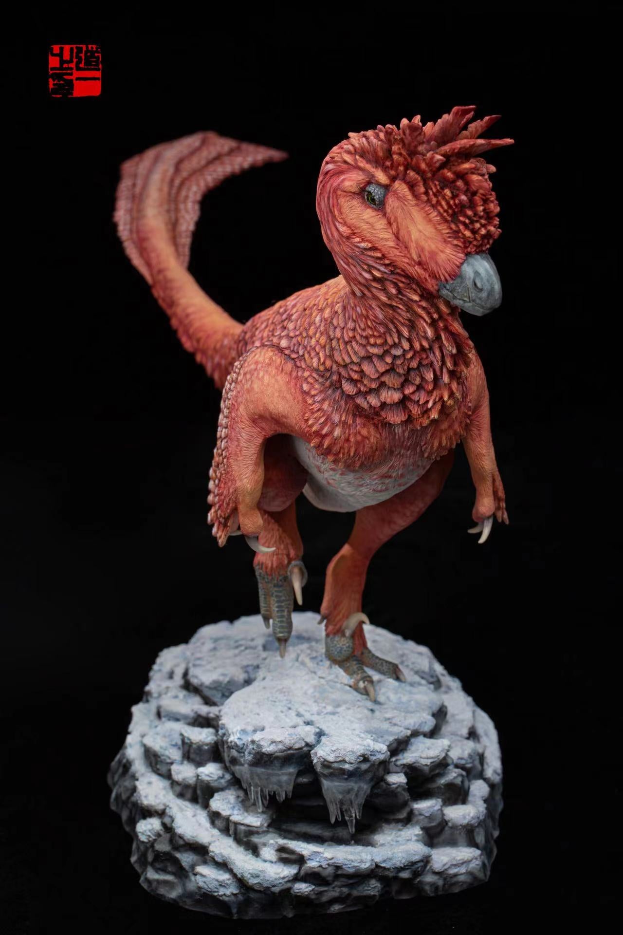 Cen DaoYi Studio 1:3 Scale Linheraptor exquisitus Ethnic Group Scene Statue Model Kit
