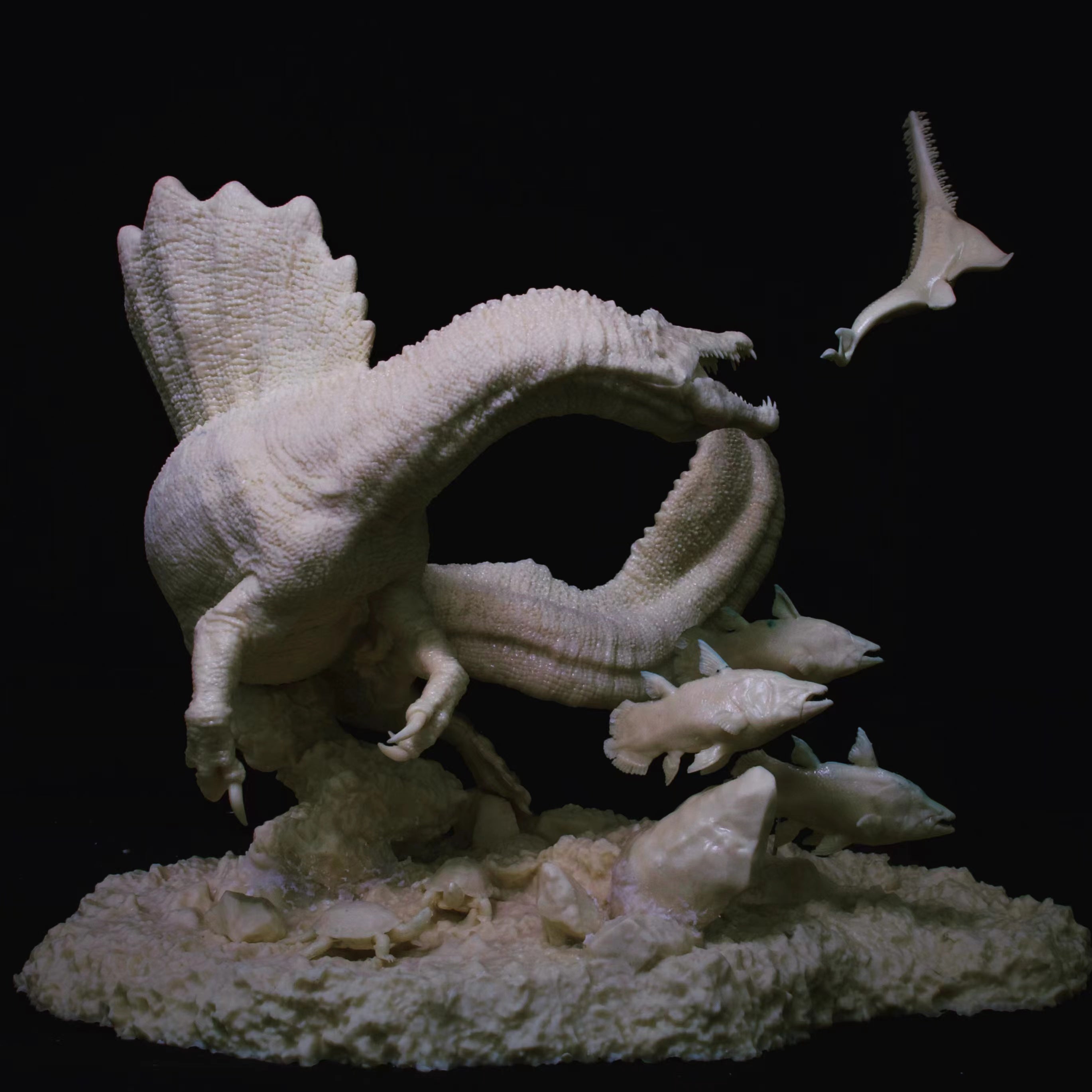 Spinosaurus Carcharodontosaurus Paralititan Corpse Scene Model Kit