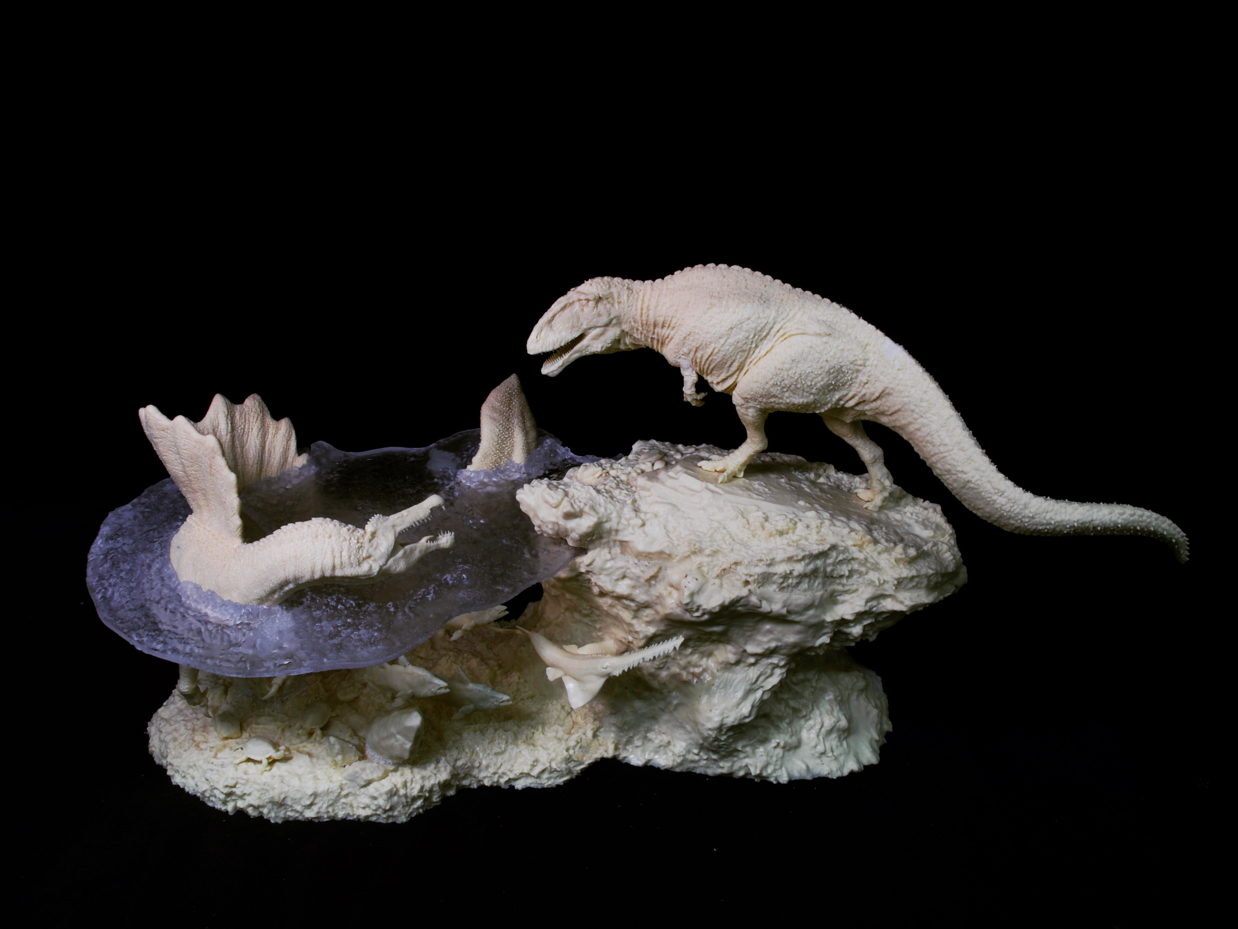 Spinosaurus Carcharodontosaurus Paralititan Corpse Scene Model Kit