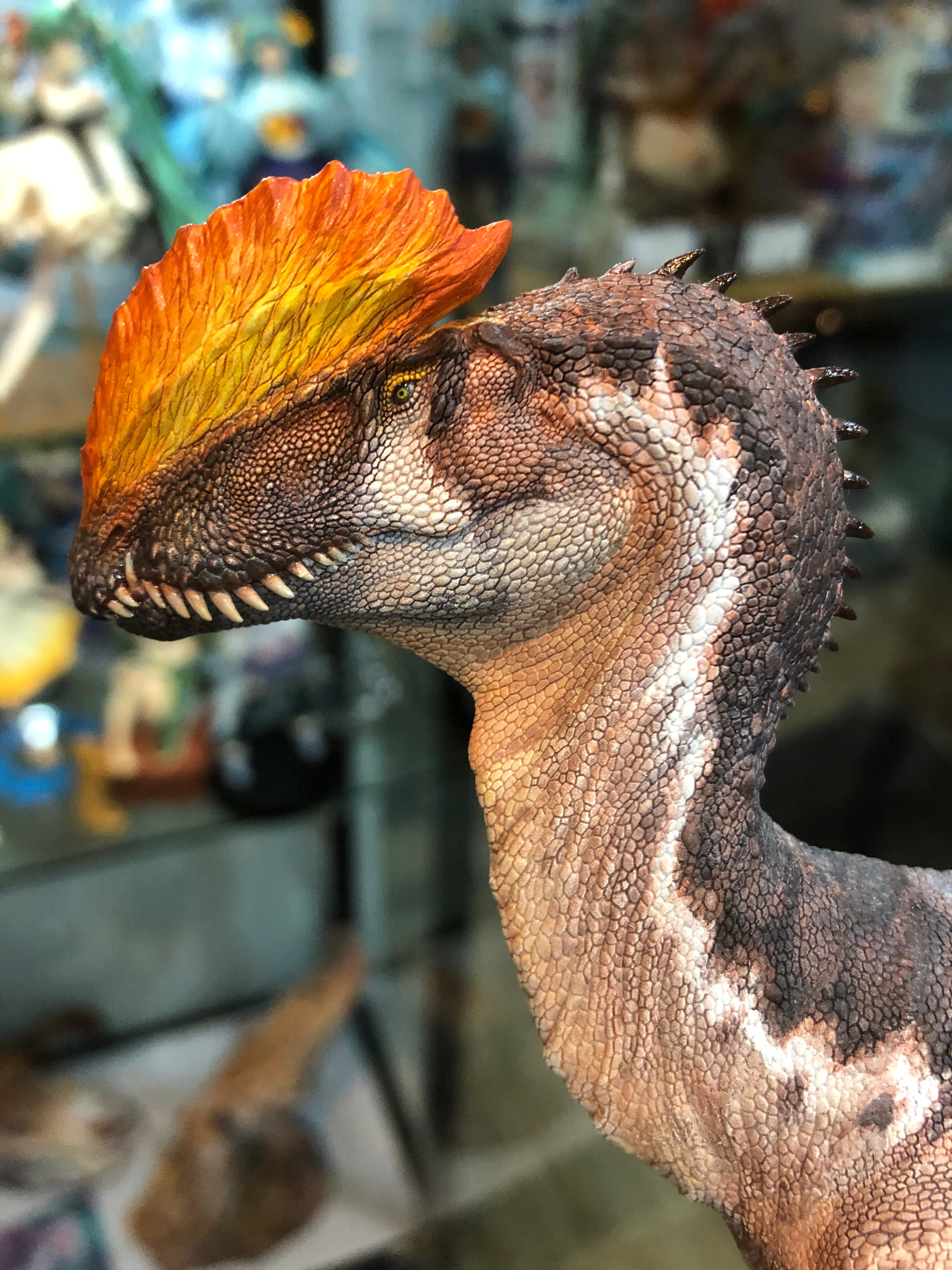 LINGHU ART STUDIO Dilophosaurus Scene Model Kit