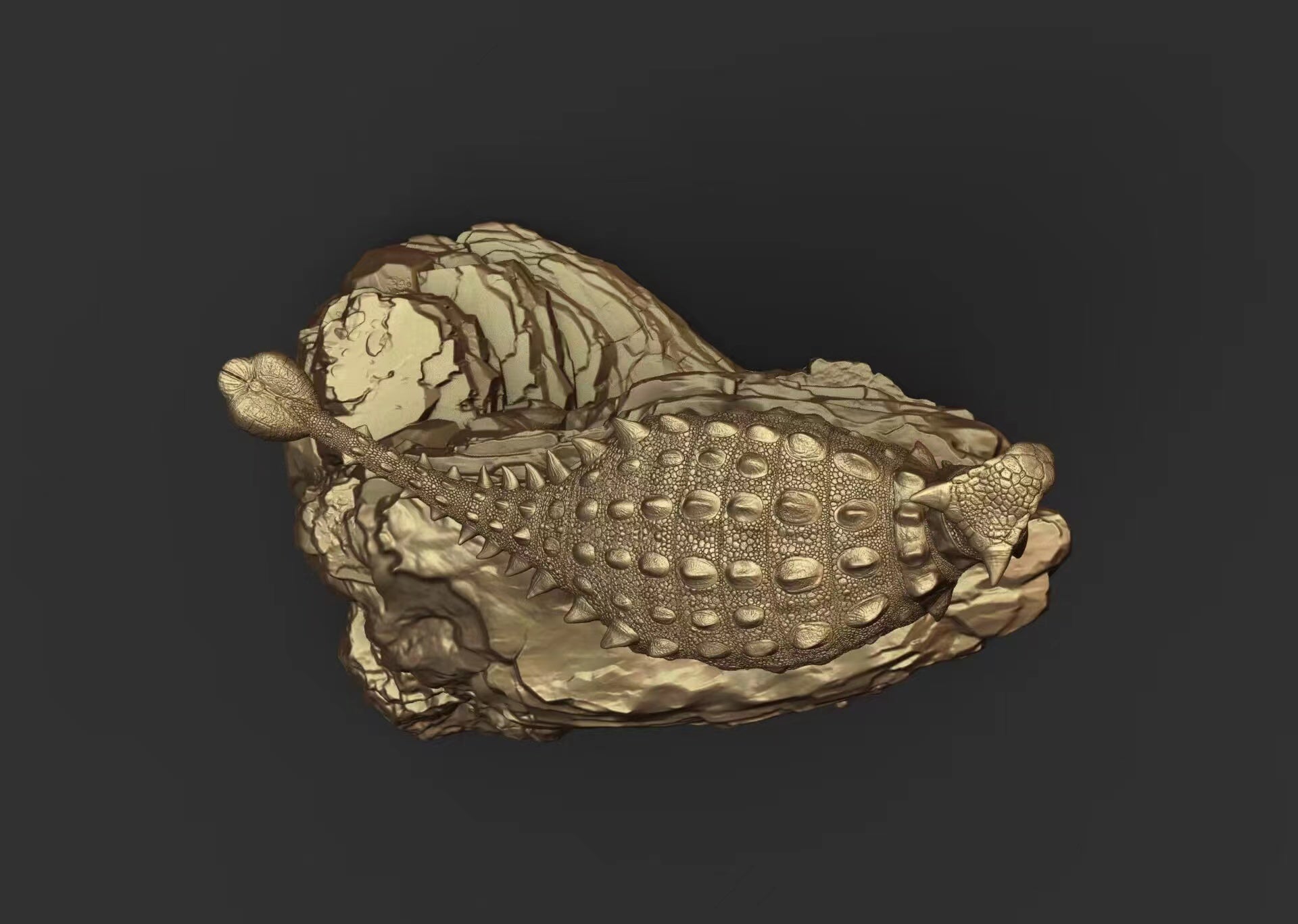 XINYAN Studio 1/18 Scale Ankylosaurus Leptoceratops Scene Model