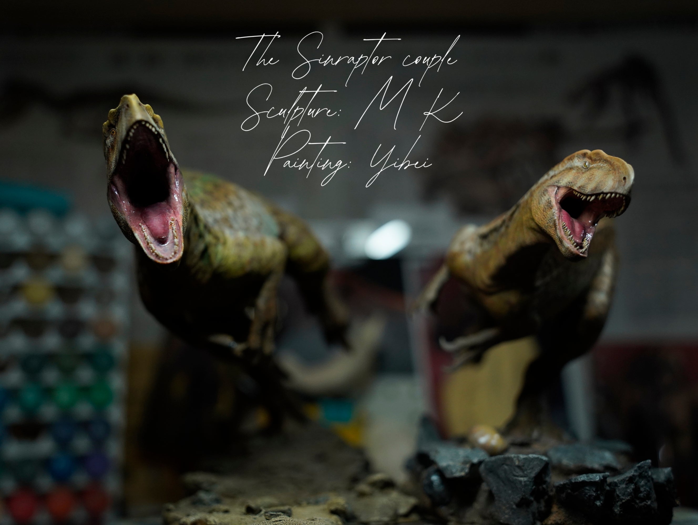 MK Studio 1:20 Scale Sinraptor Couple Scene Statue