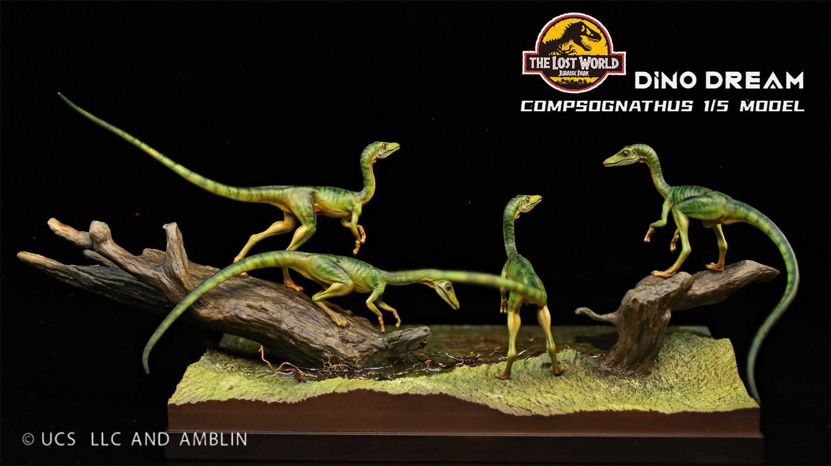 DINO DREAM 1/5 Scale Compsognathus Statue