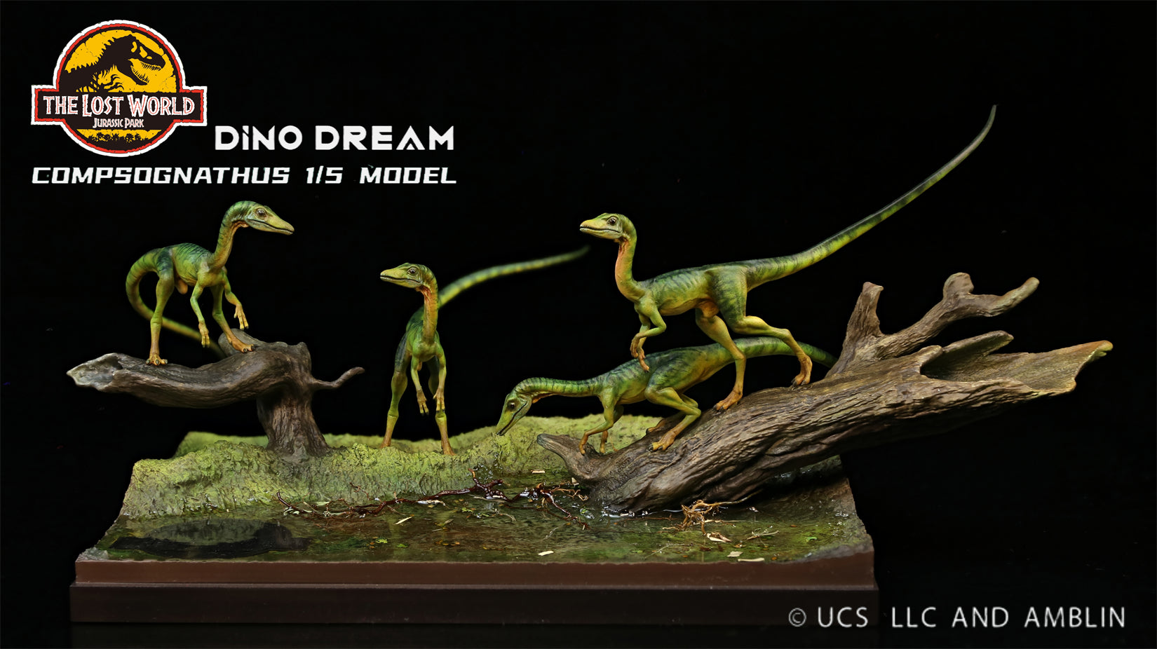 DINO DREAM 1/5 Scale Compsognathus Statue